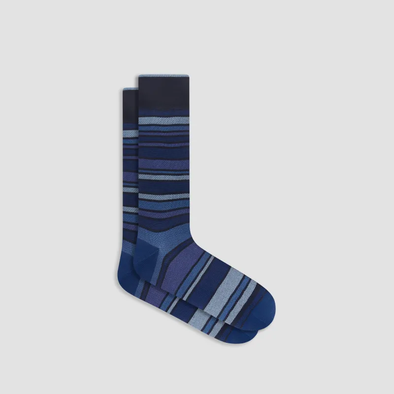 Striped Mid-Calf Socks sold by Bugatchi