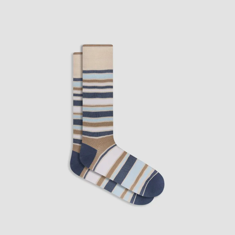 Striped Mid-Calf Socks sold by Bugatchi