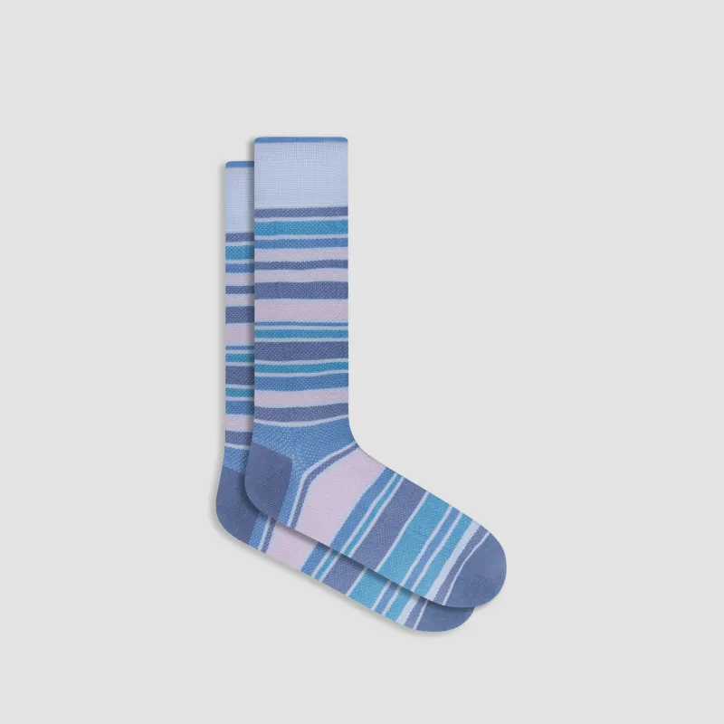 Striped Mid-Calf Socks sold by Bugatchi