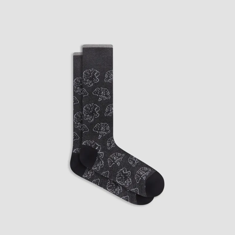 Floral Mid-Calf Socks sold by Bugatchi