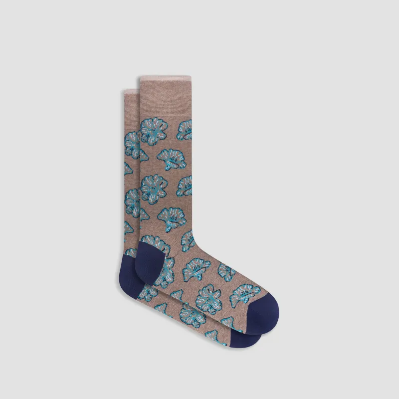 Floral Mid-Calf Socks sold by Bugatchi
