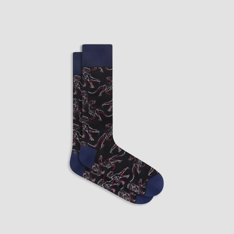 Dinosaur Mid-Calf Socks sold by Bugatchi