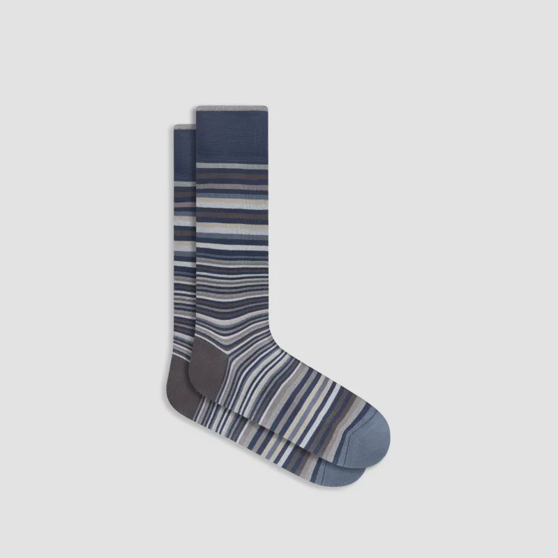 Striped Mid-Calf Socks sold by Bugatchi