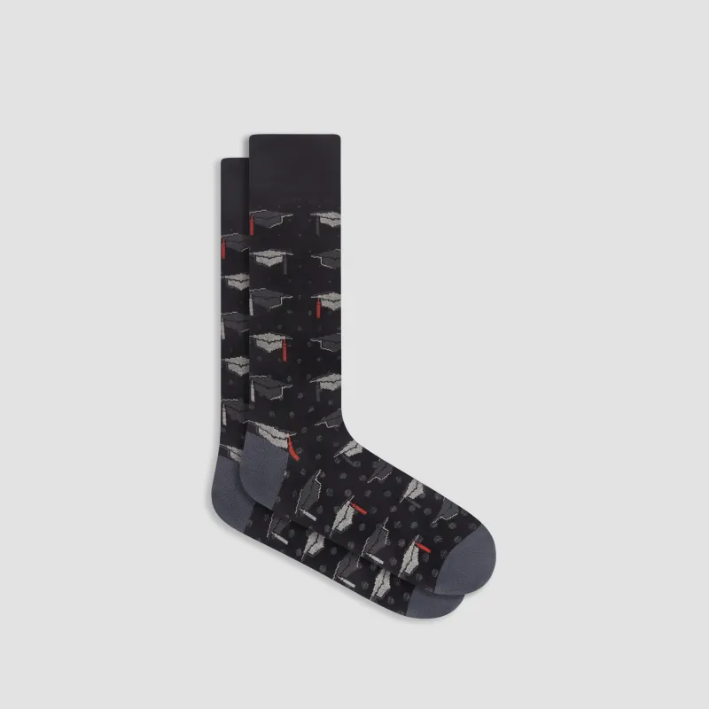 Graduation Mid-Calf Socks sold by Bugatchi