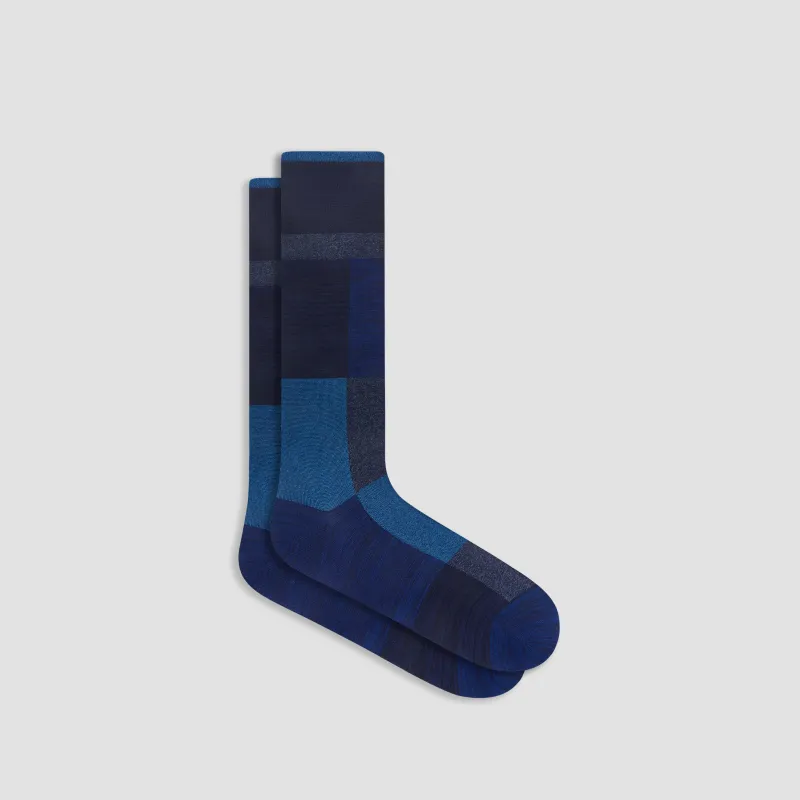 Check Mid-Calf Socks sold by Bugatchi