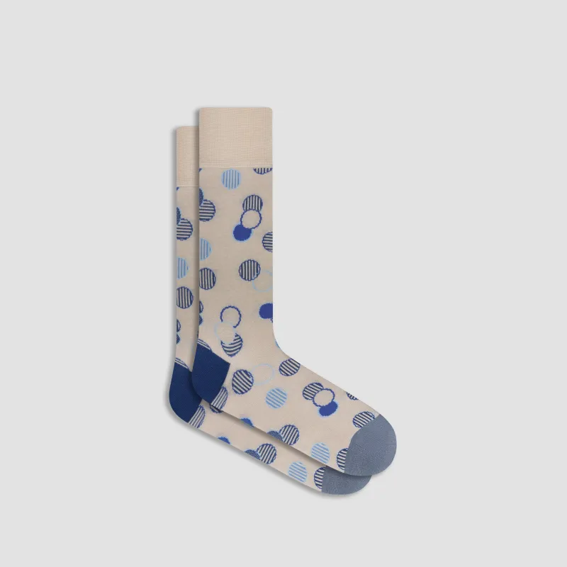 Geometric Mid-Calf Socks sold by Bugatchi
