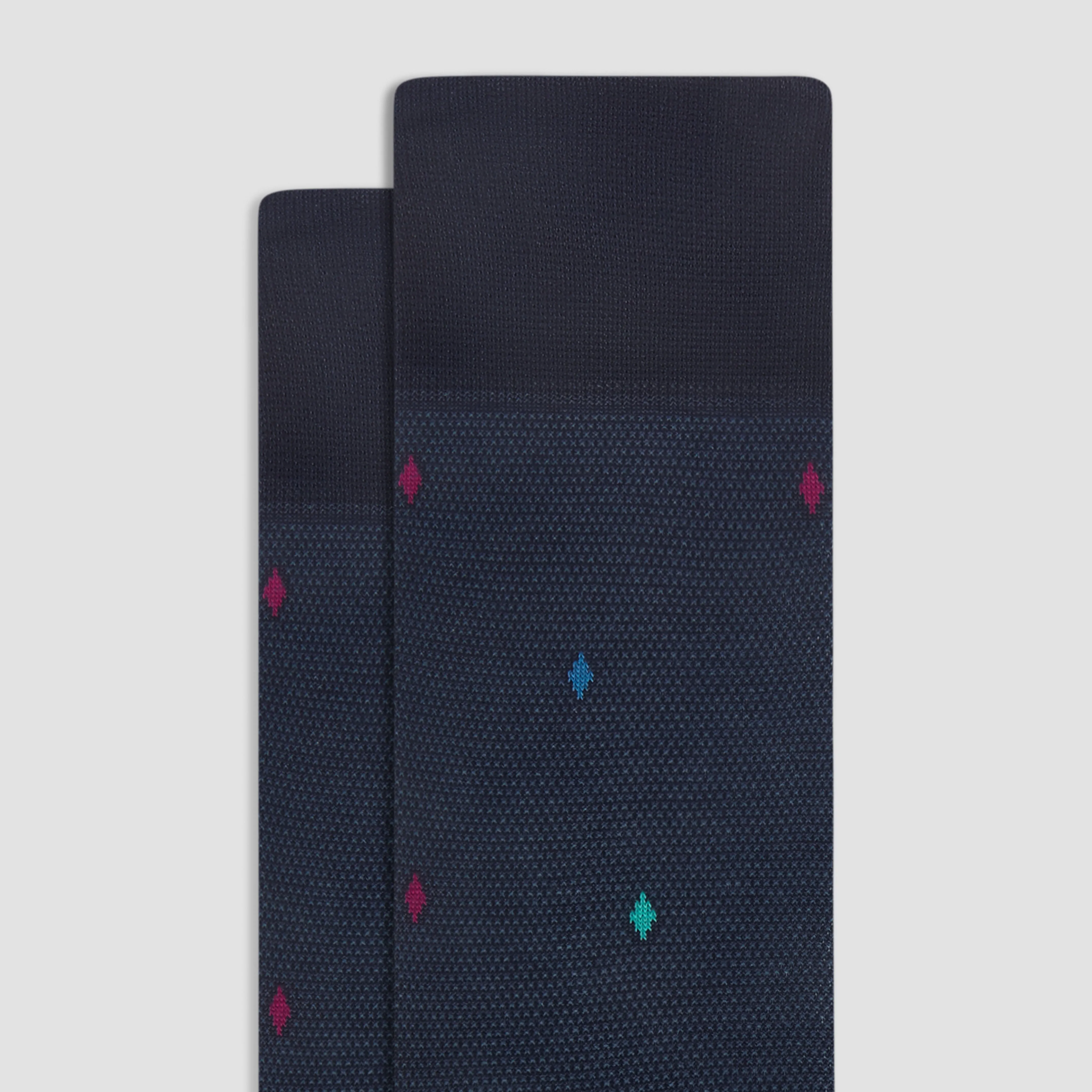 Geometric Mid-Calf Socks sold by Bugatchi product image thumbnail 2