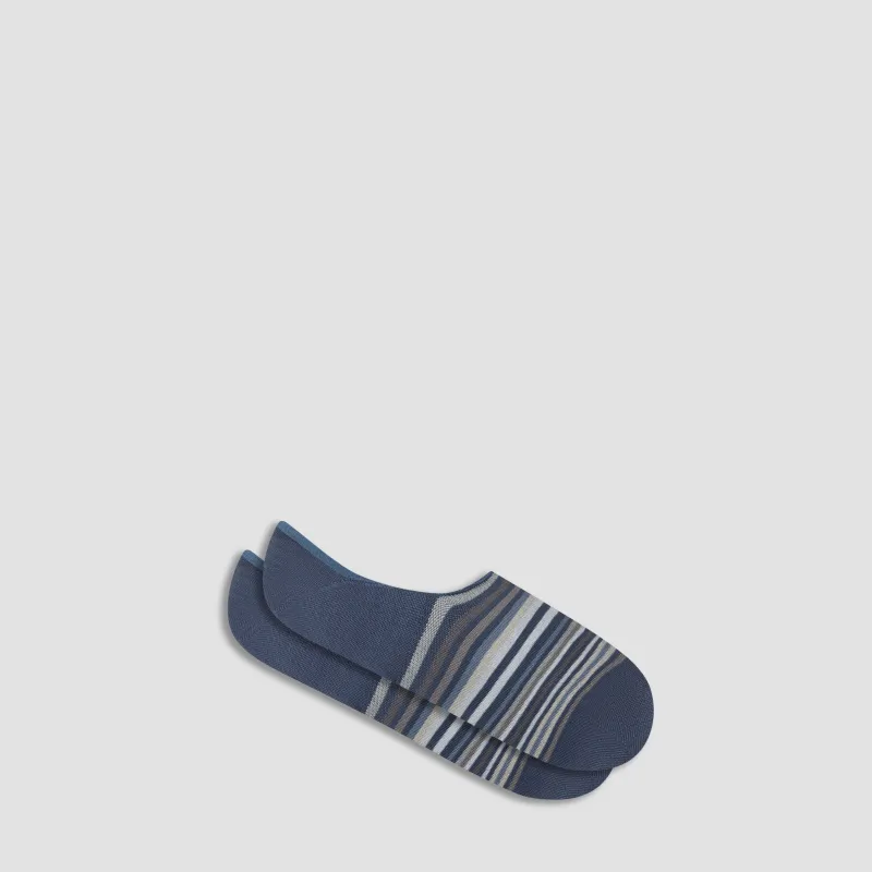 Striped No-Show Socks sold by Bugatchi