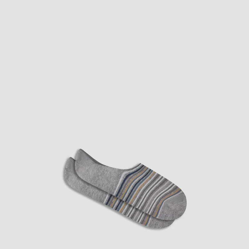 Striped No-Show Socks sold by Bugatchi