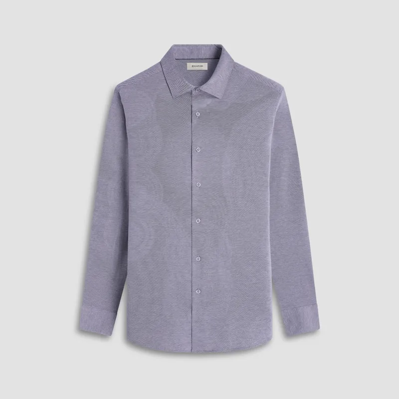 James Diagonal Twill Print OoohCotton Shirt sold by Bugatchi