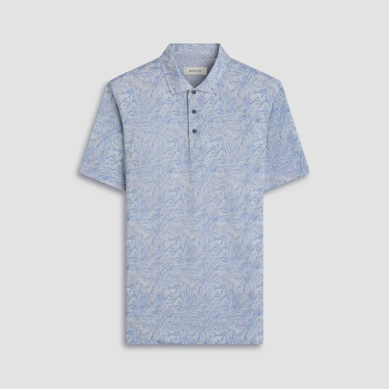 Vincent Double-Sided Leaf & Palm OoohCotton Polo Shirt sold by Bugatchi