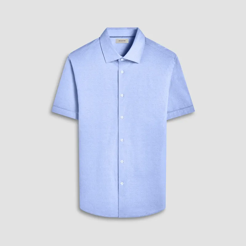 Myron Double-Sided Solid OoohCotton Short-Sleeve Shirt sold by Bugatchi
