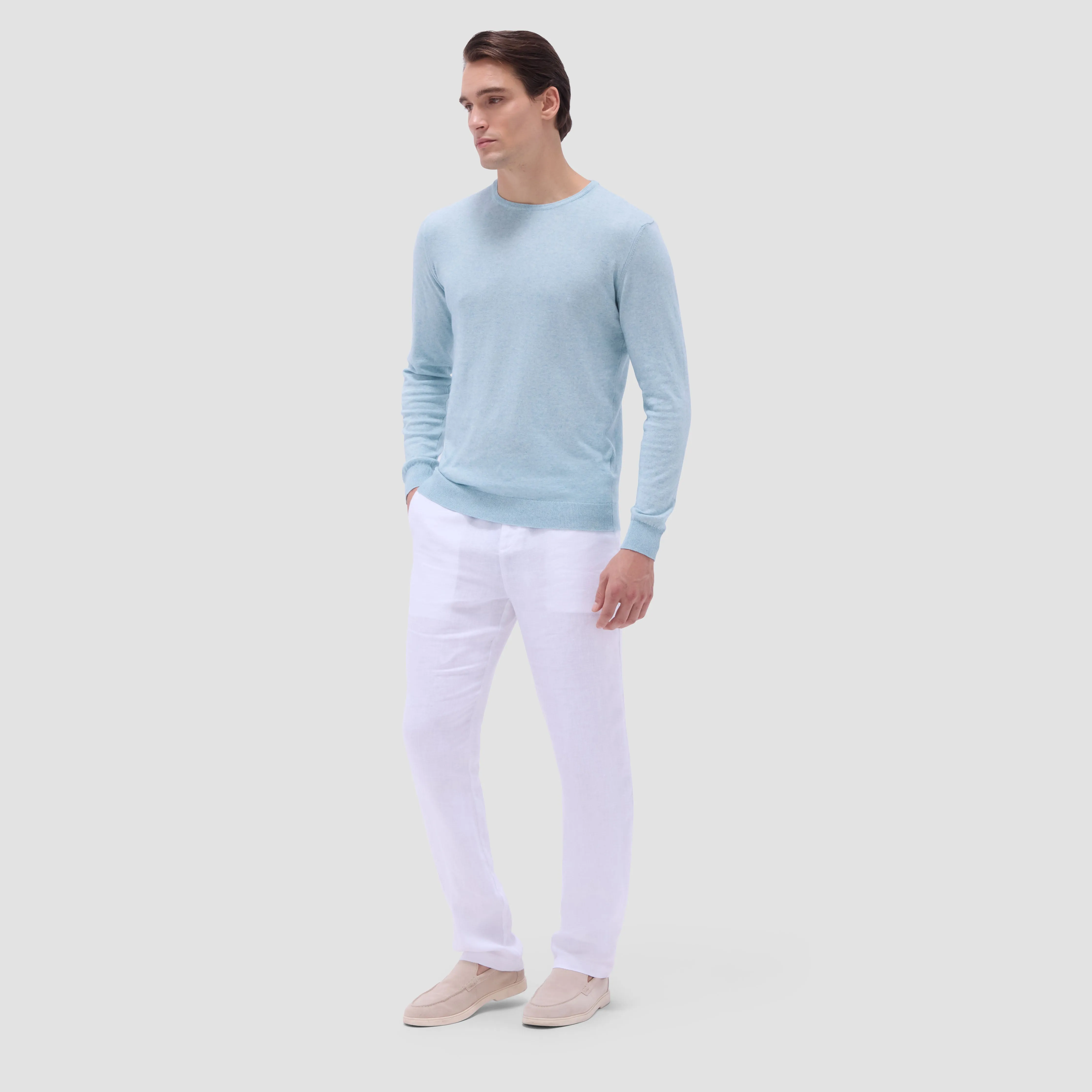 Solid Crew Neck Sweater sold by Bugatchi product image thumbnail 5