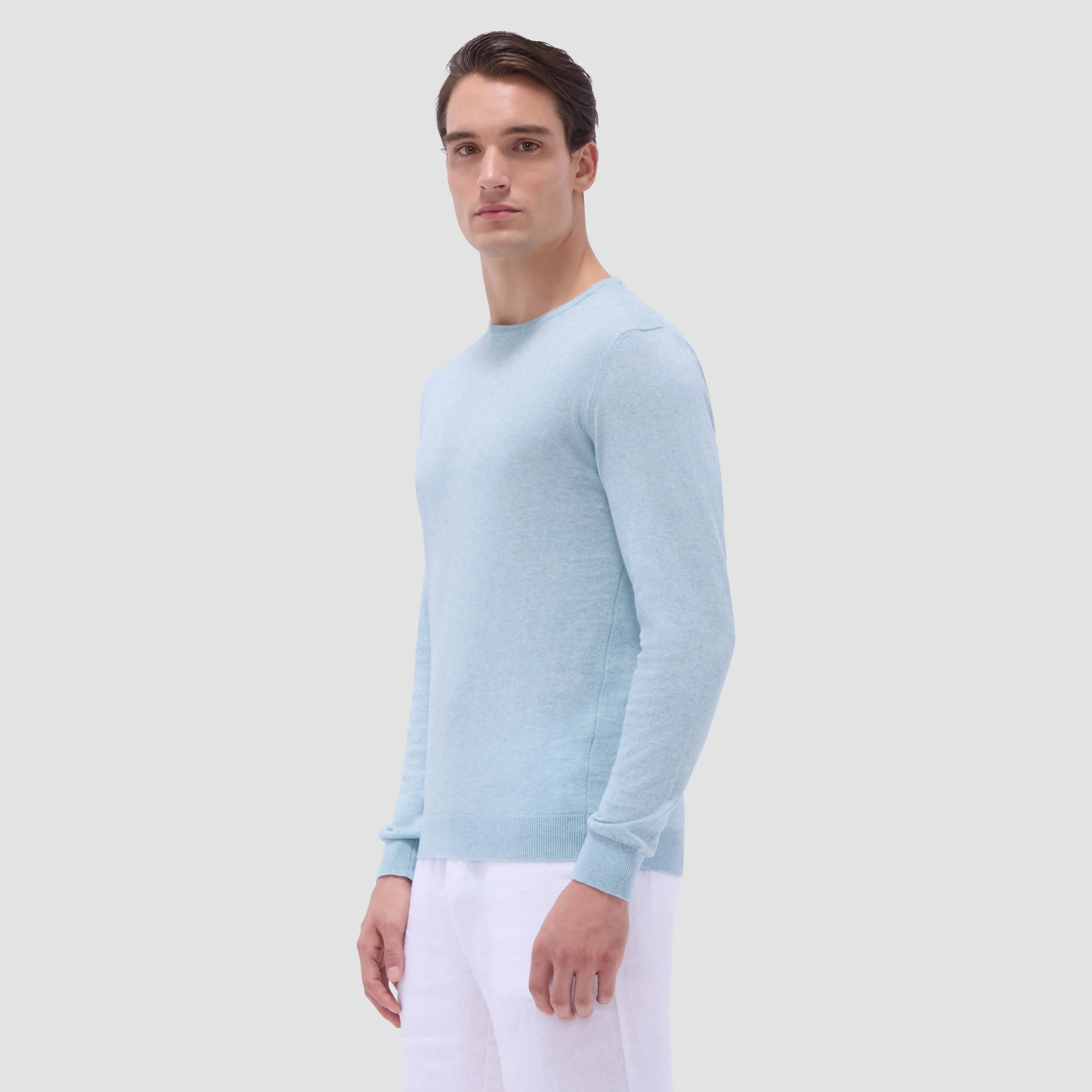 Solid Crew Neck Sweater sold by Bugatchi product image thumbnail 3