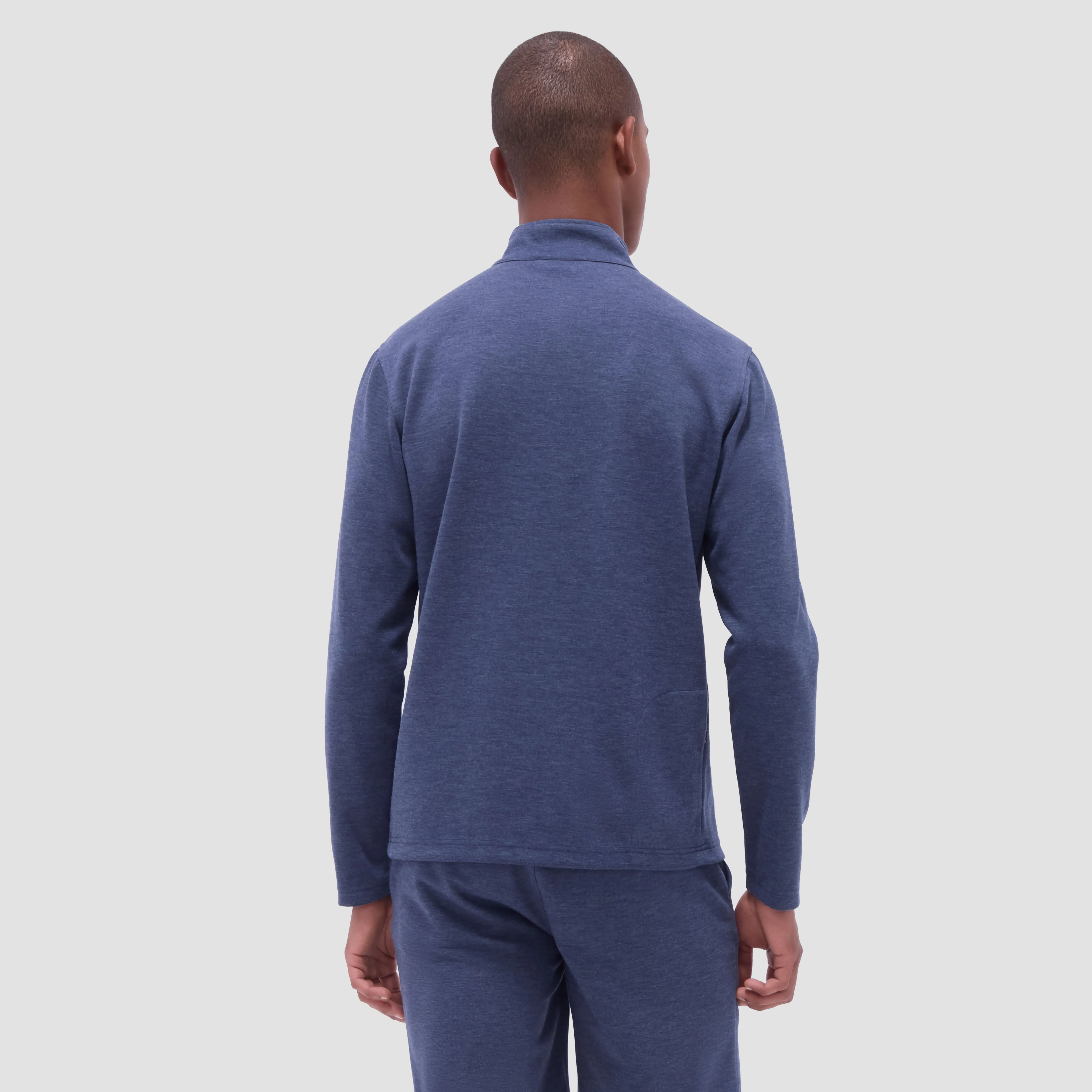 Soft Touch Heather Quarter-Zip Pullover sold by Bugatchi product image thumbnail 4