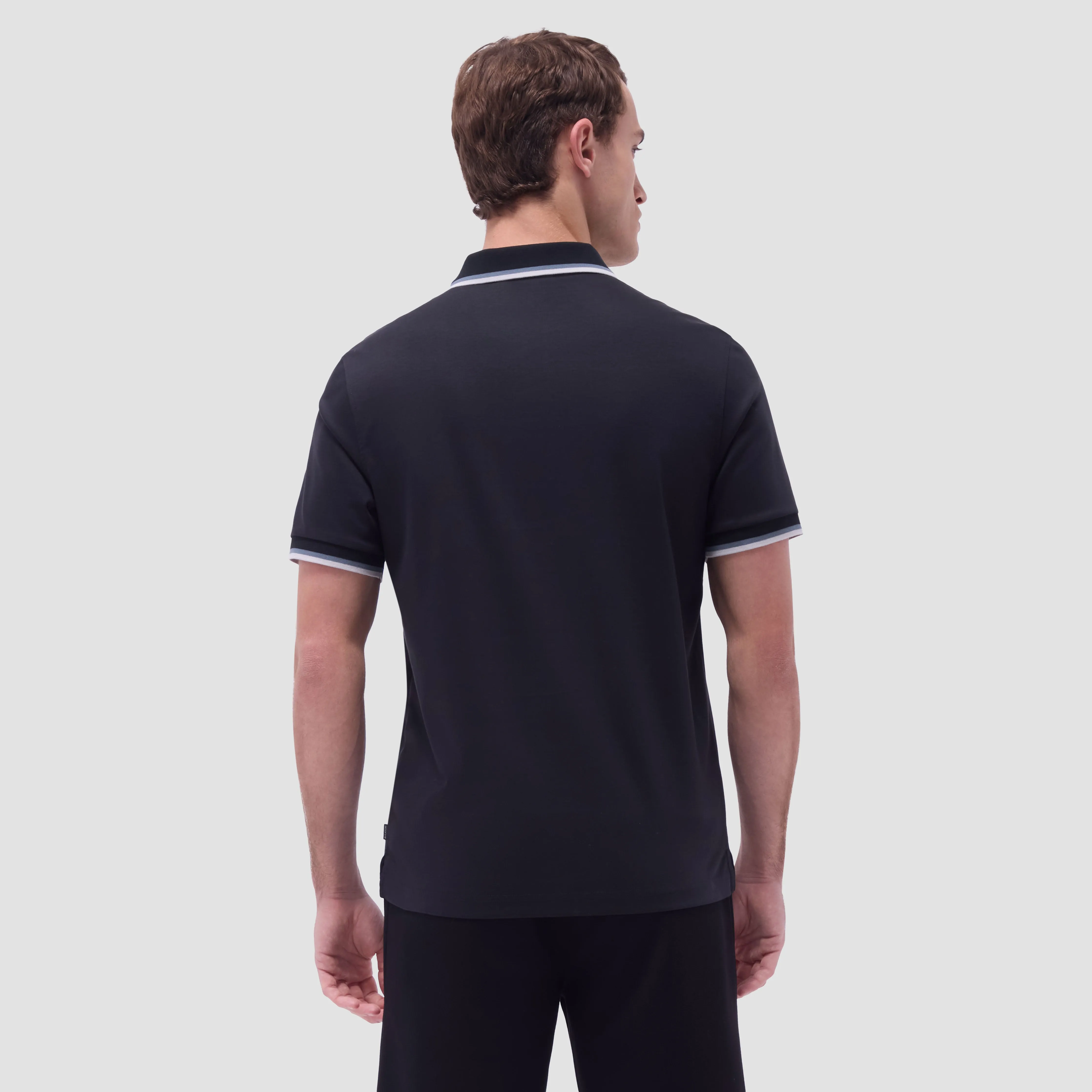 Solid Quarter-Zip Polo Shirt sold by Bugatchi product image thumbnail 4