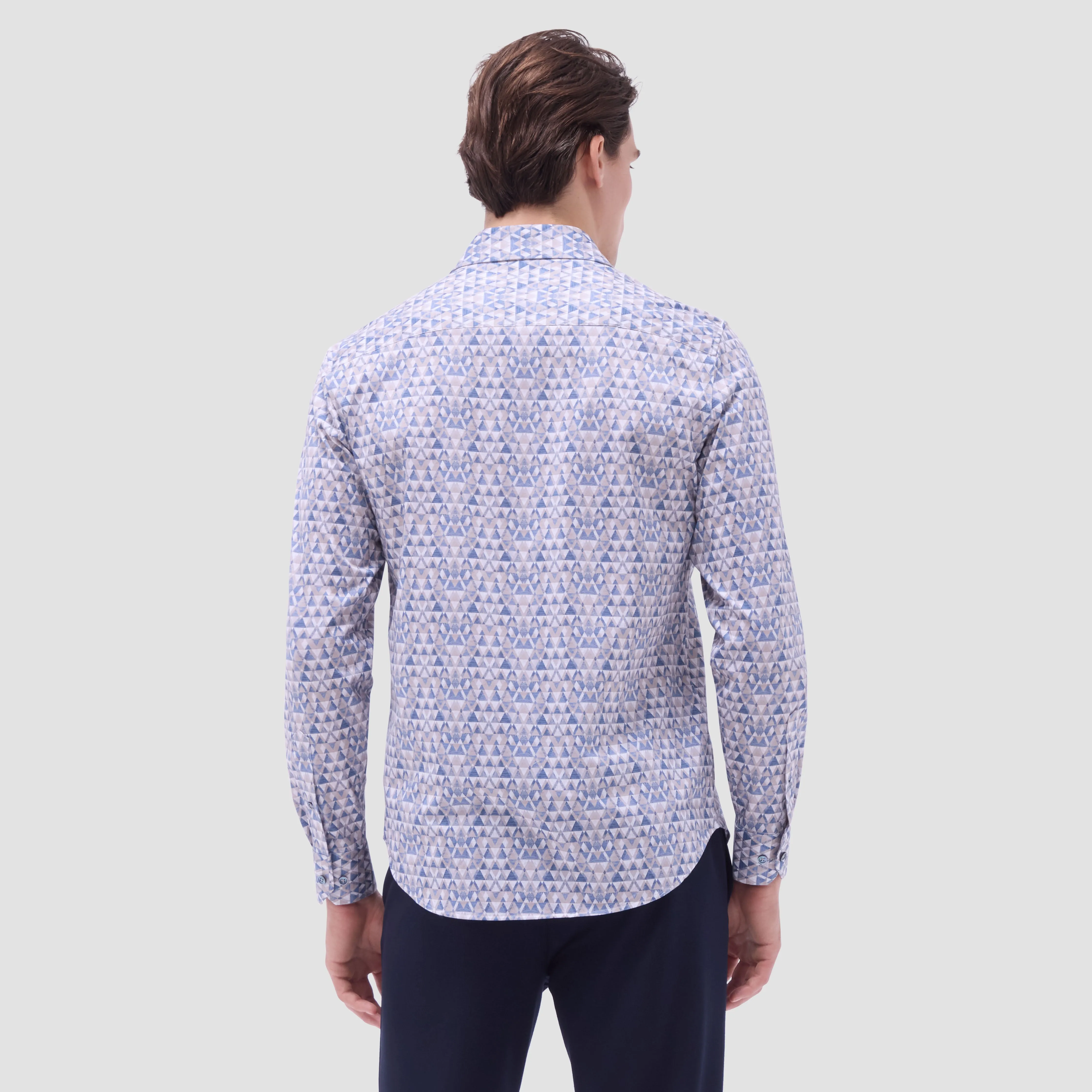 James Geometric OoohCotton Shirt sold by Bugatchi product image thumbnail 4