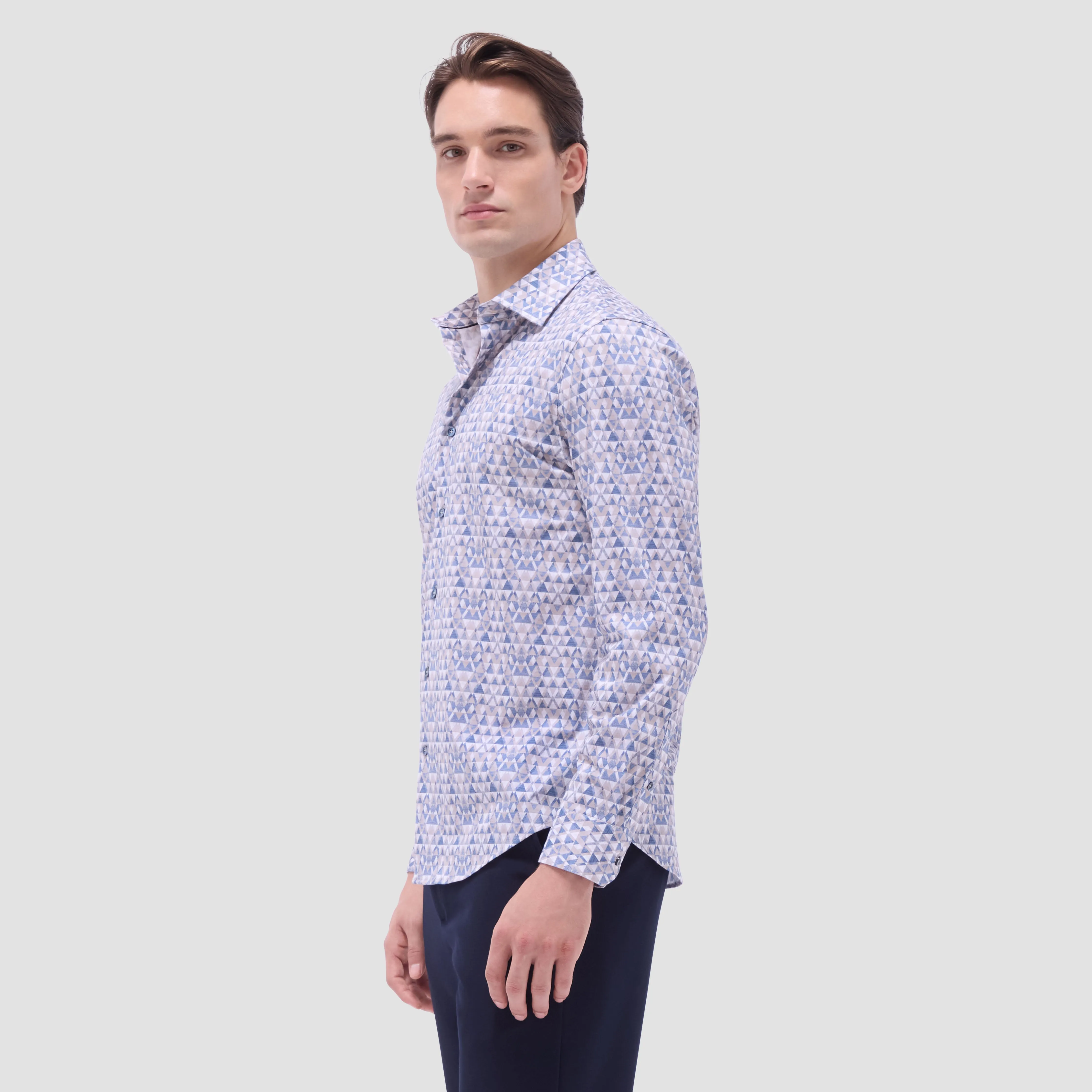 James Geometric OoohCotton Shirt sold by Bugatchi product image thumbnail 3