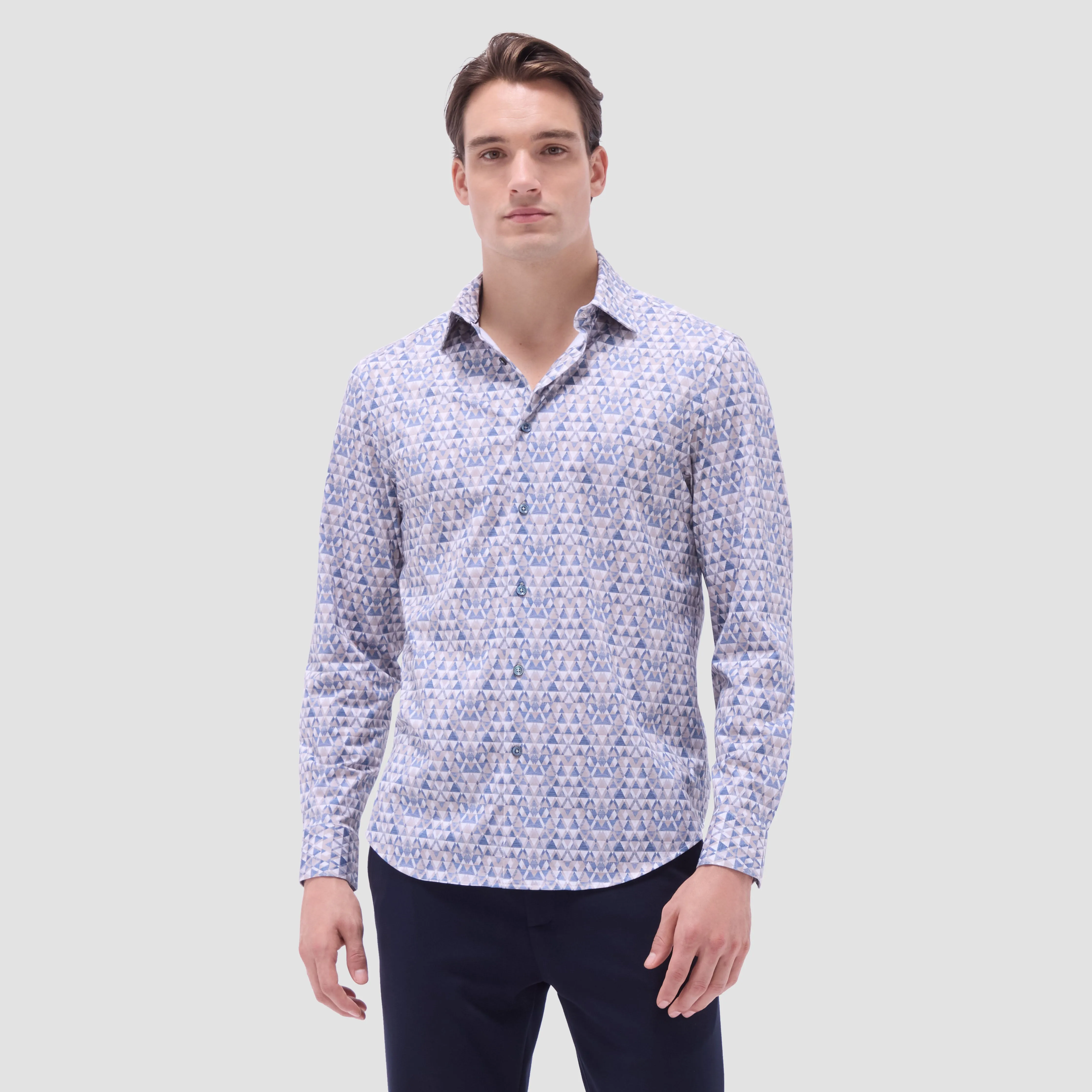James Geometric OoohCotton Shirt sold by Bugatchi product image thumbnail 2