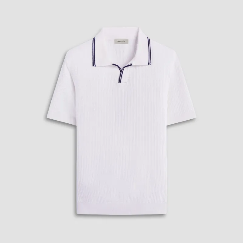 Seed Rib Short Sleeve Johnny Sweater sold by Bugatchi