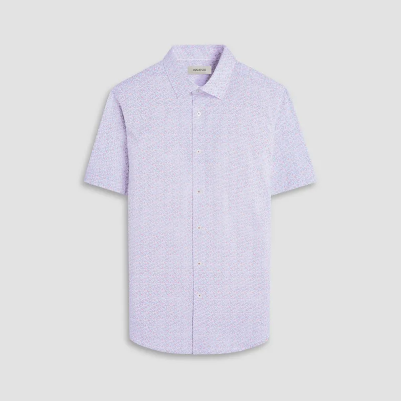 Miles Floral OoohCotton Short-Sleeve Shirt sold by Bugatchi