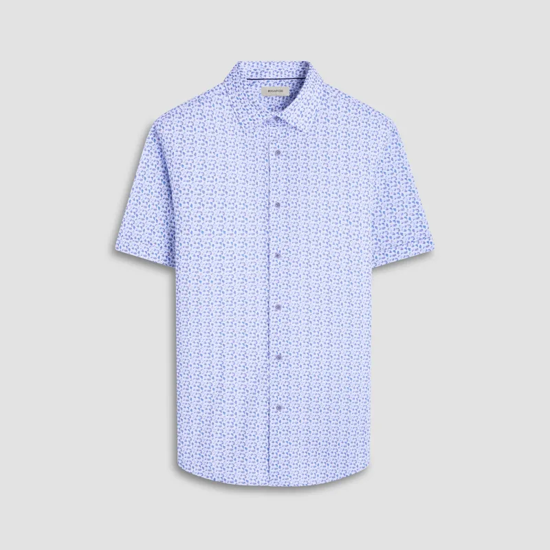 Miles Abstract OoohCotton Short-Sleeve Shirt sold by Bugatchi