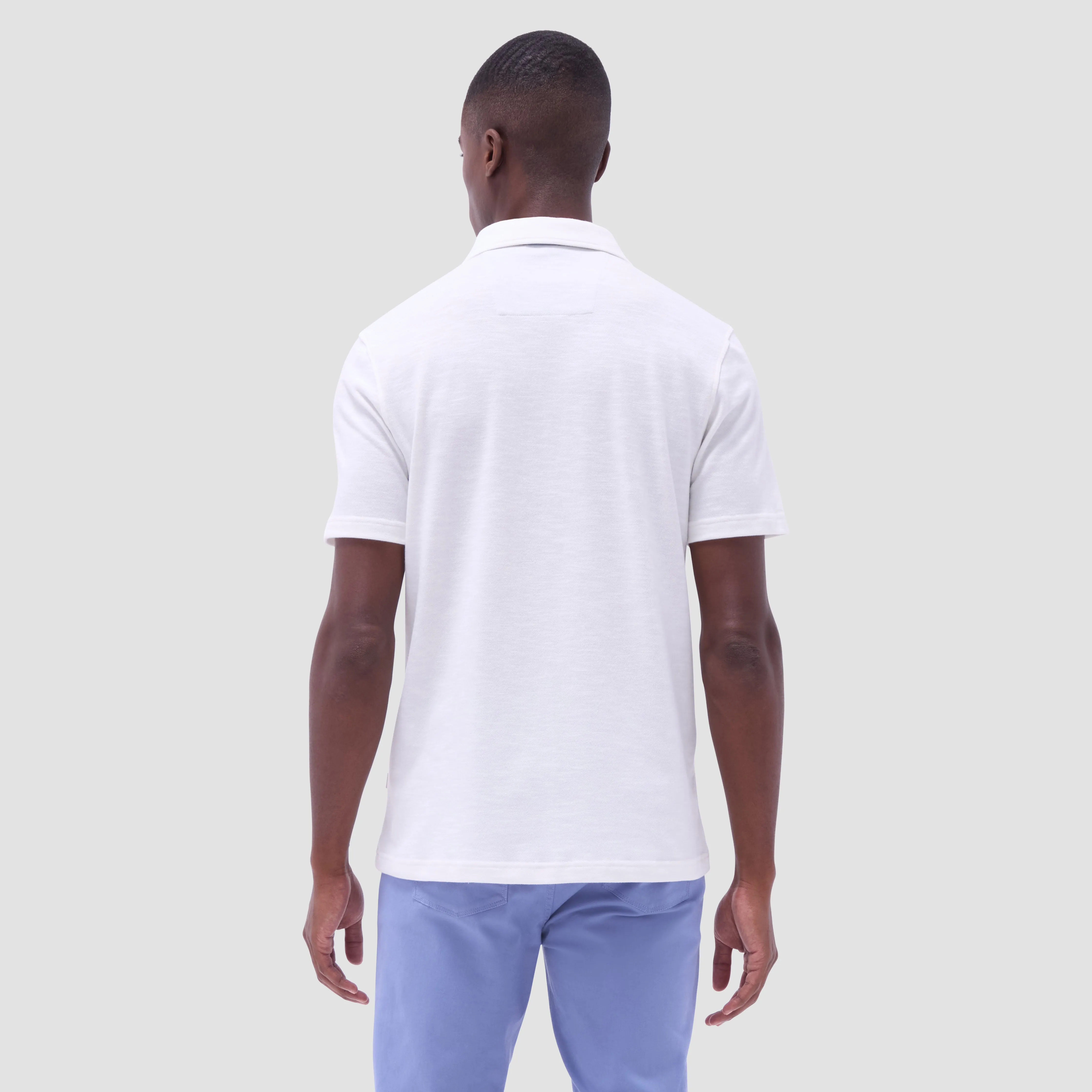 Performance Heather Quarter-Zip Polo Shirt sold by Bugatchi product image thumbnail 4