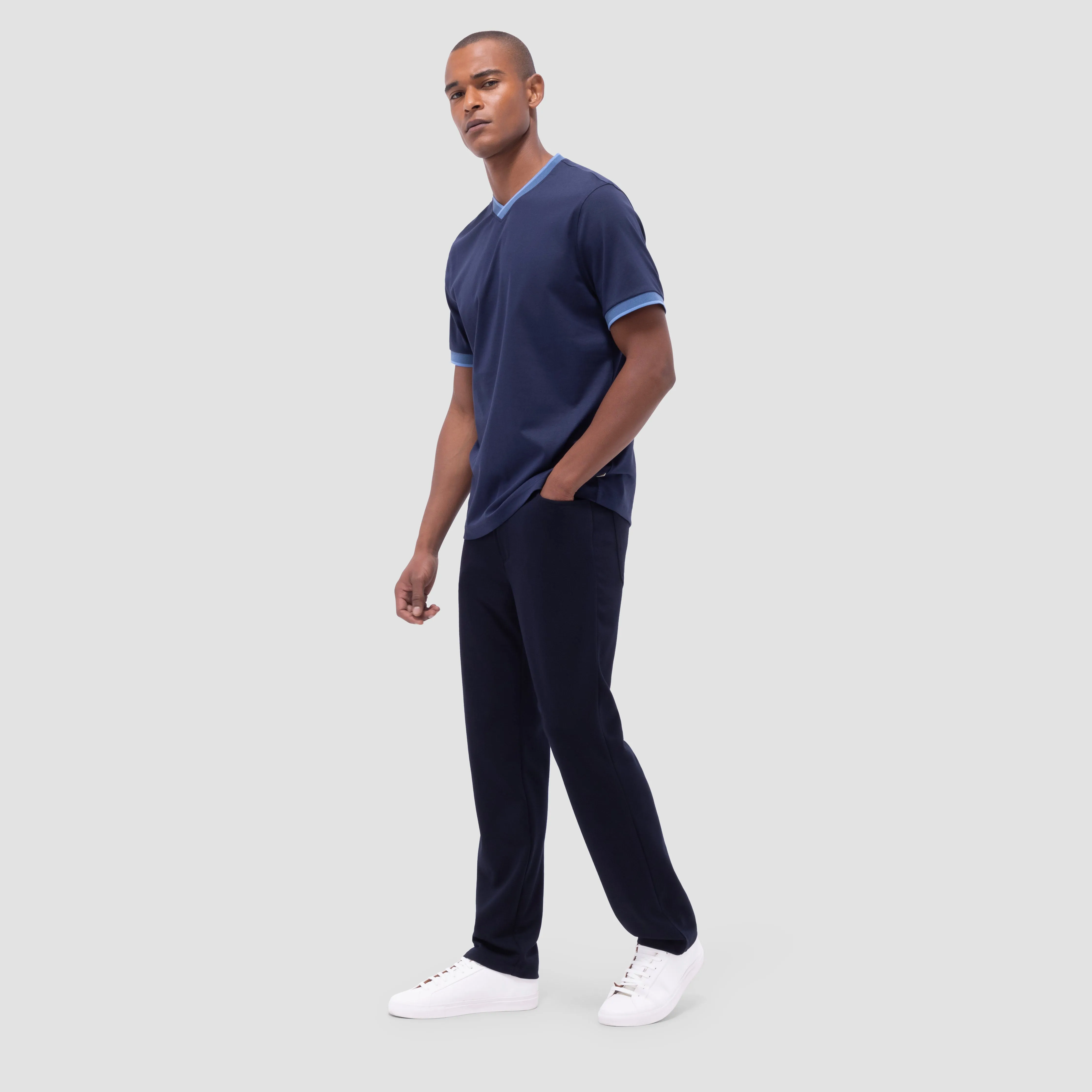 Solid Crew Neck T-Shirt sold by Bugatchi product image thumbnail 5