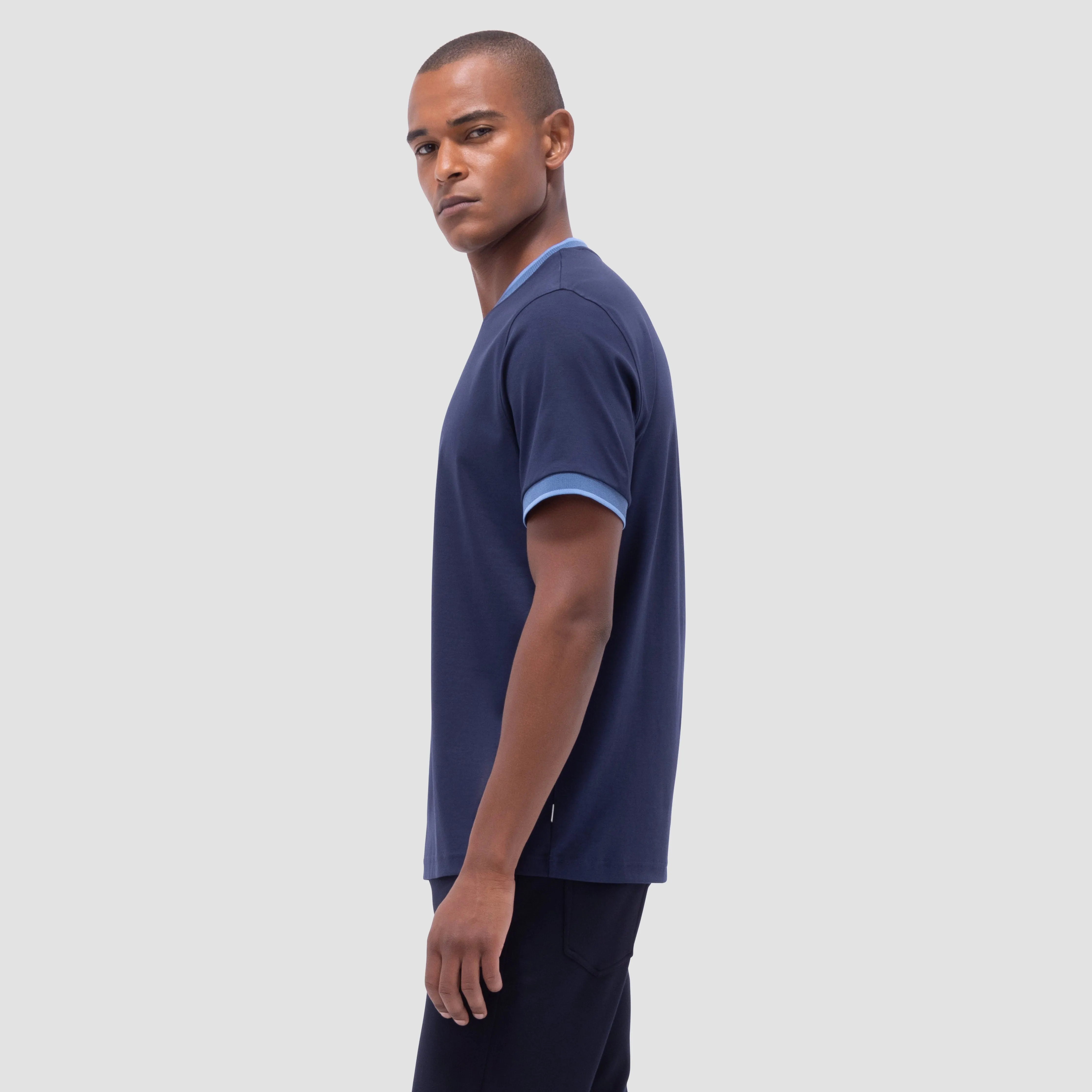 Solid Crew Neck T-Shirt sold by Bugatchi product image thumbnail 3