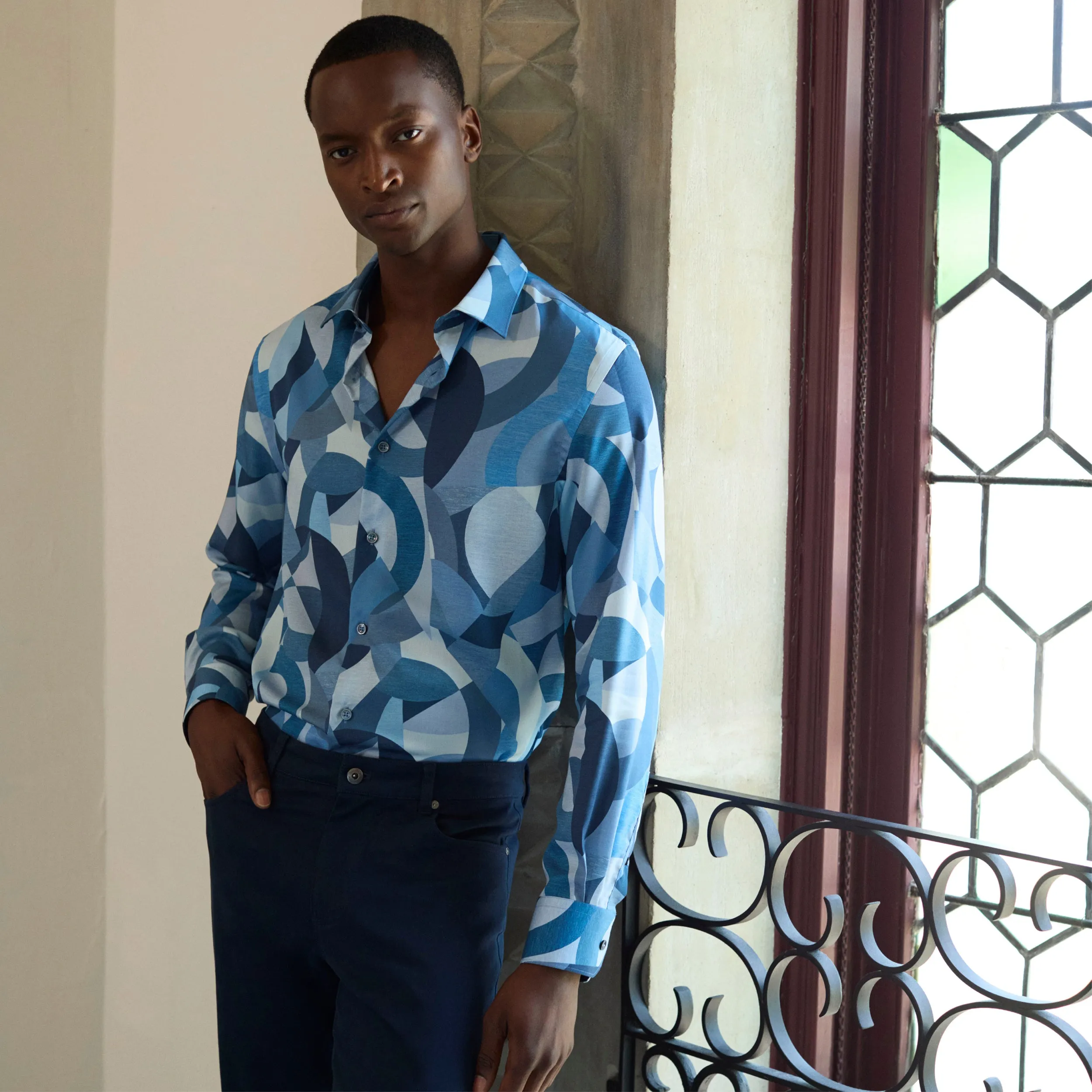 Julian Abstract Shirt sold by Bugatchi