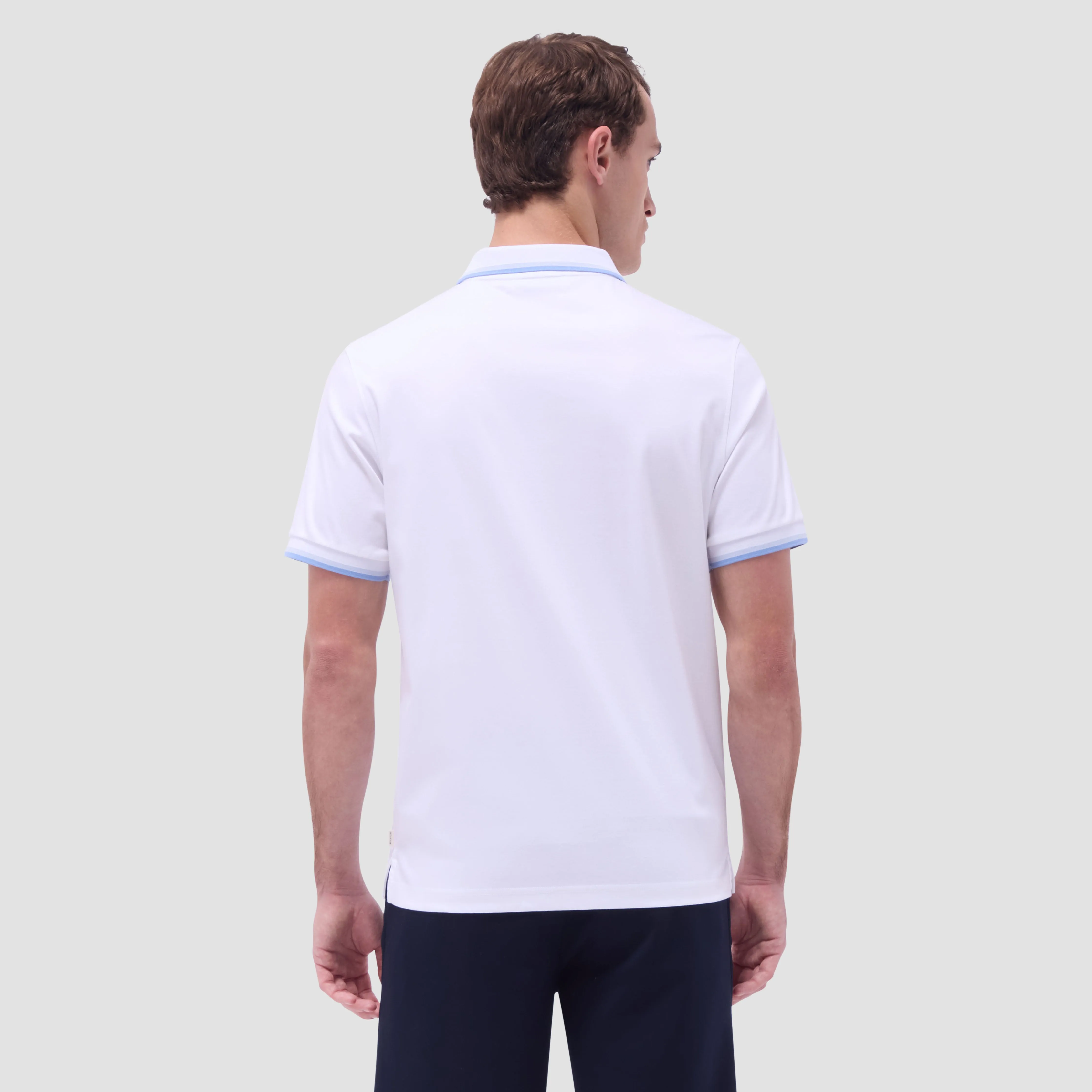 Solid Quarter-Zip Polo Shirt sold by Bugatchi product image thumbnail 4