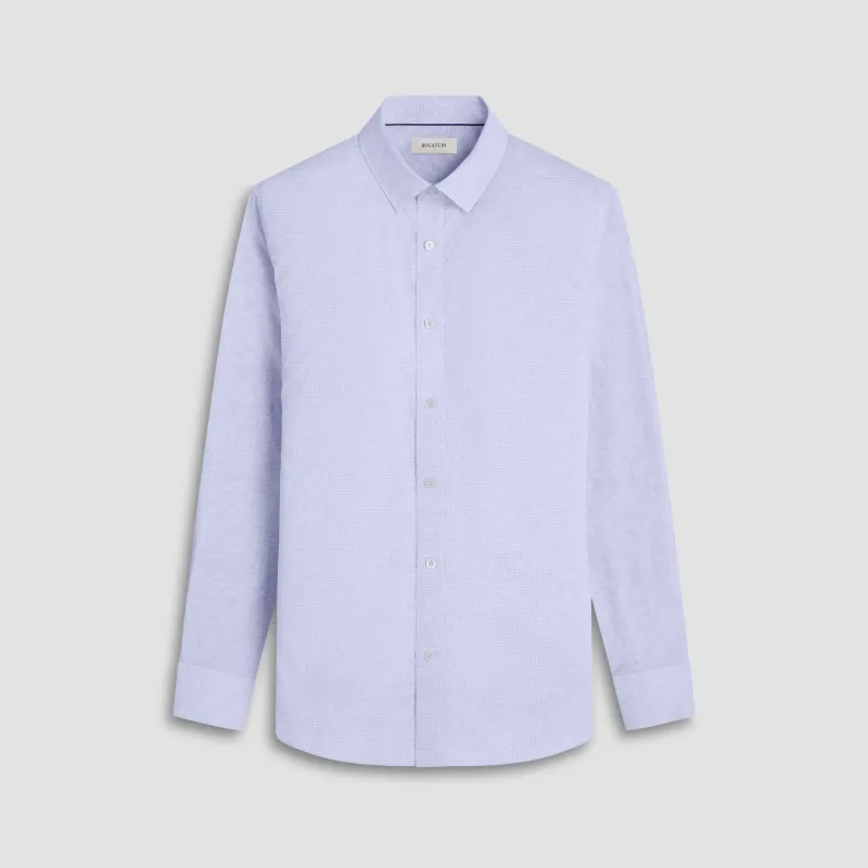 Karl Graph Check Jacquard Shirt sold by Bugatchi