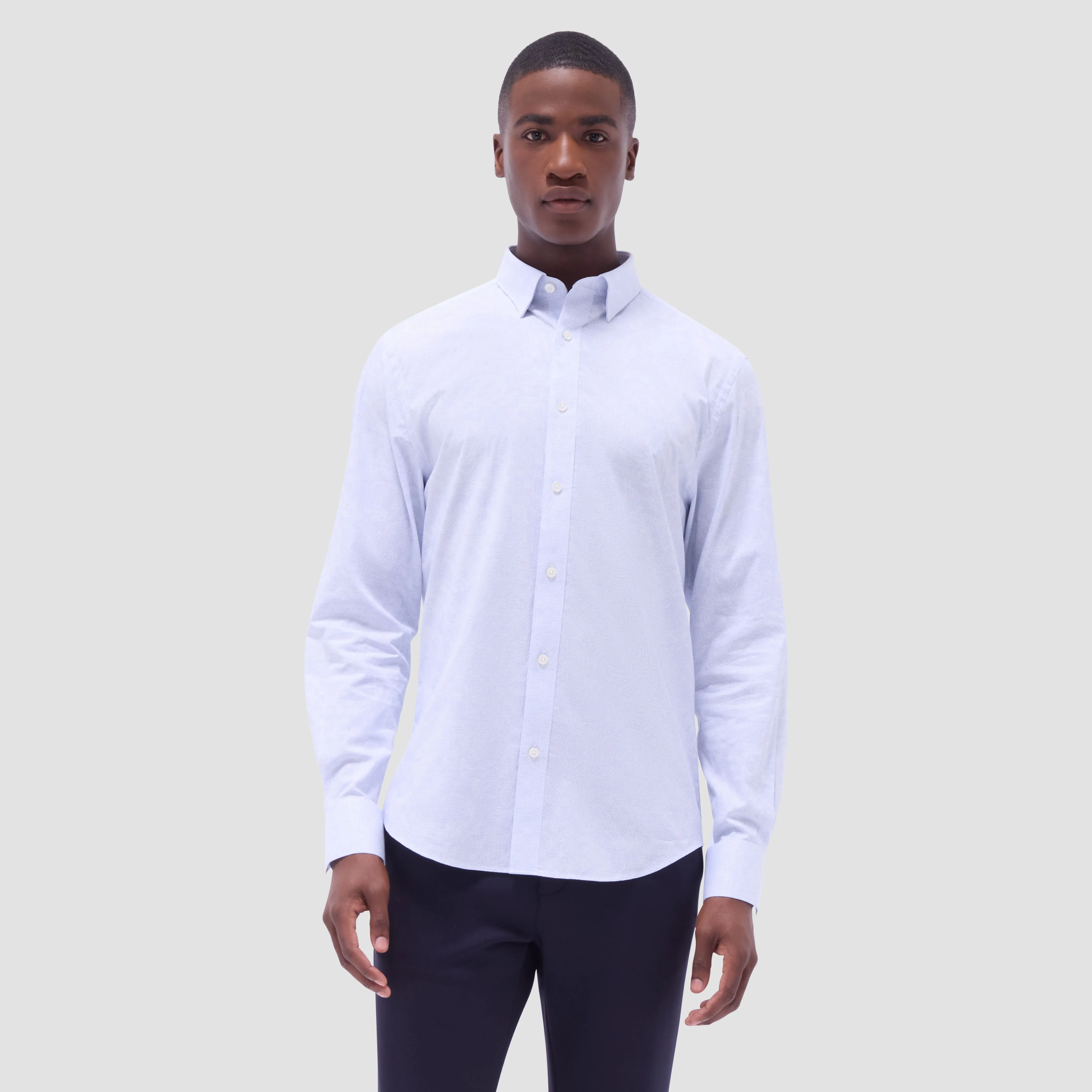 Karl Graph Check Jacquard Shirt sold by Bugatchi product image thumbnail 2