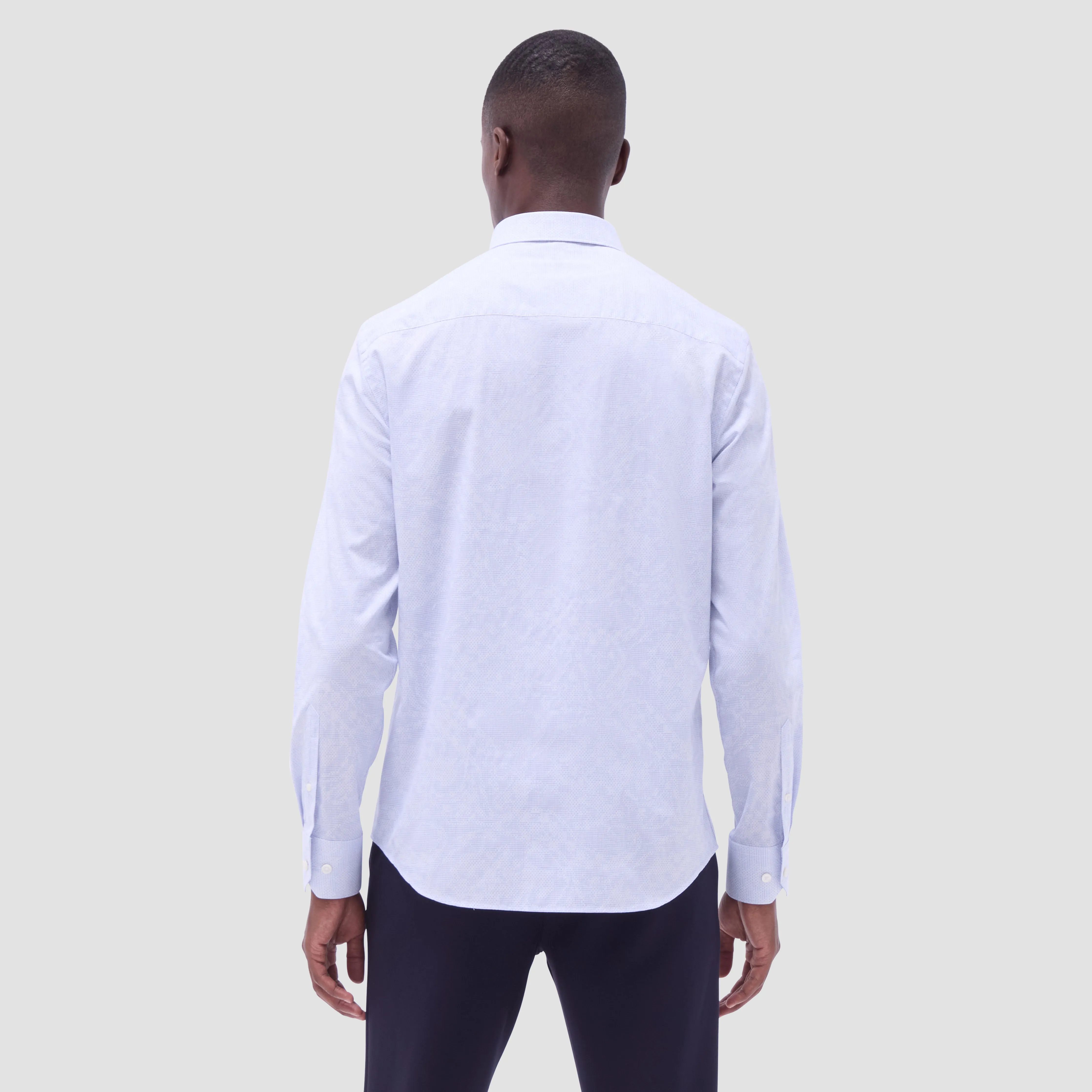 Karl Graph Check Jacquard Shirt sold by Bugatchi product image thumbnail 4