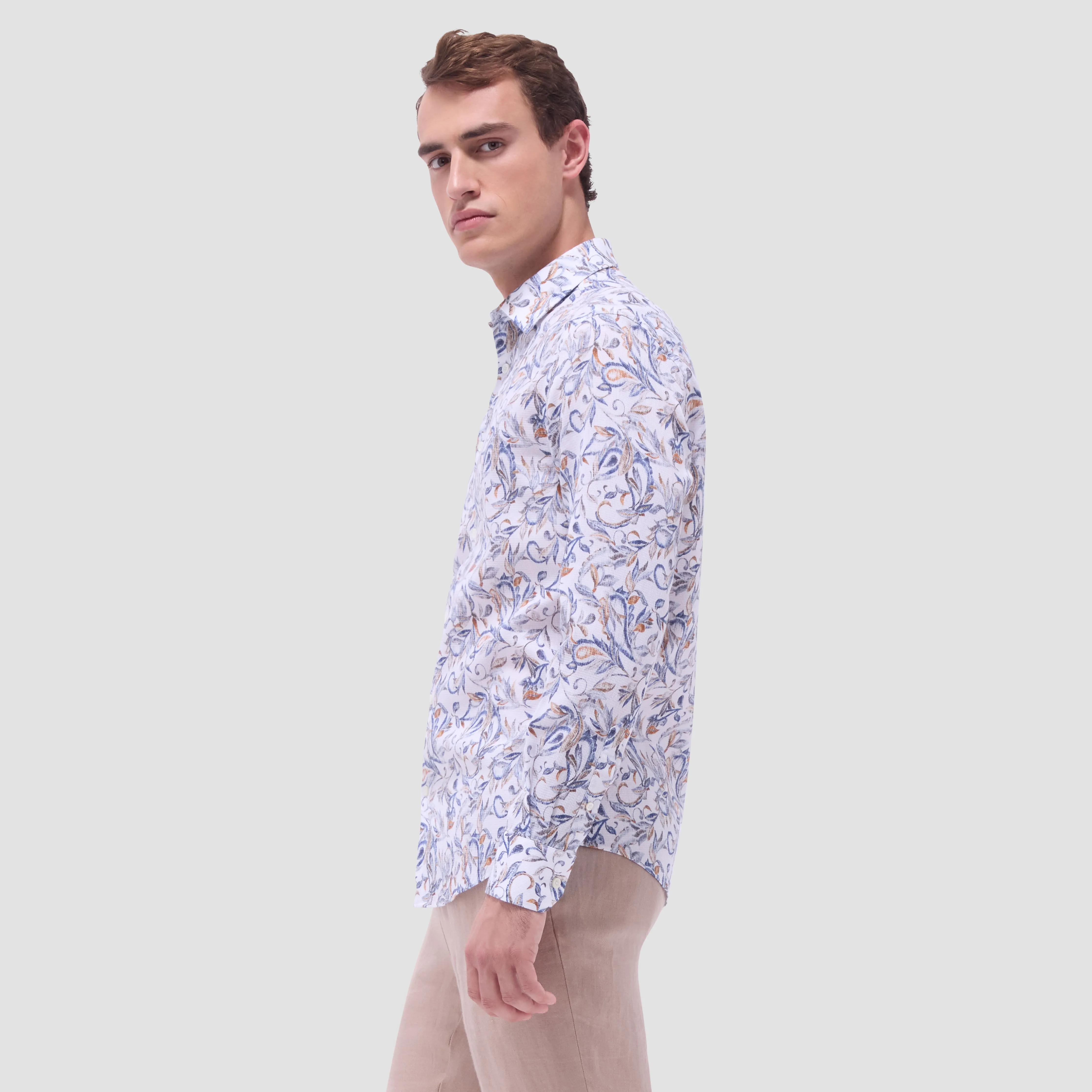 Julian Floral Shirt sold by Bugatchi product image thumbnail 3