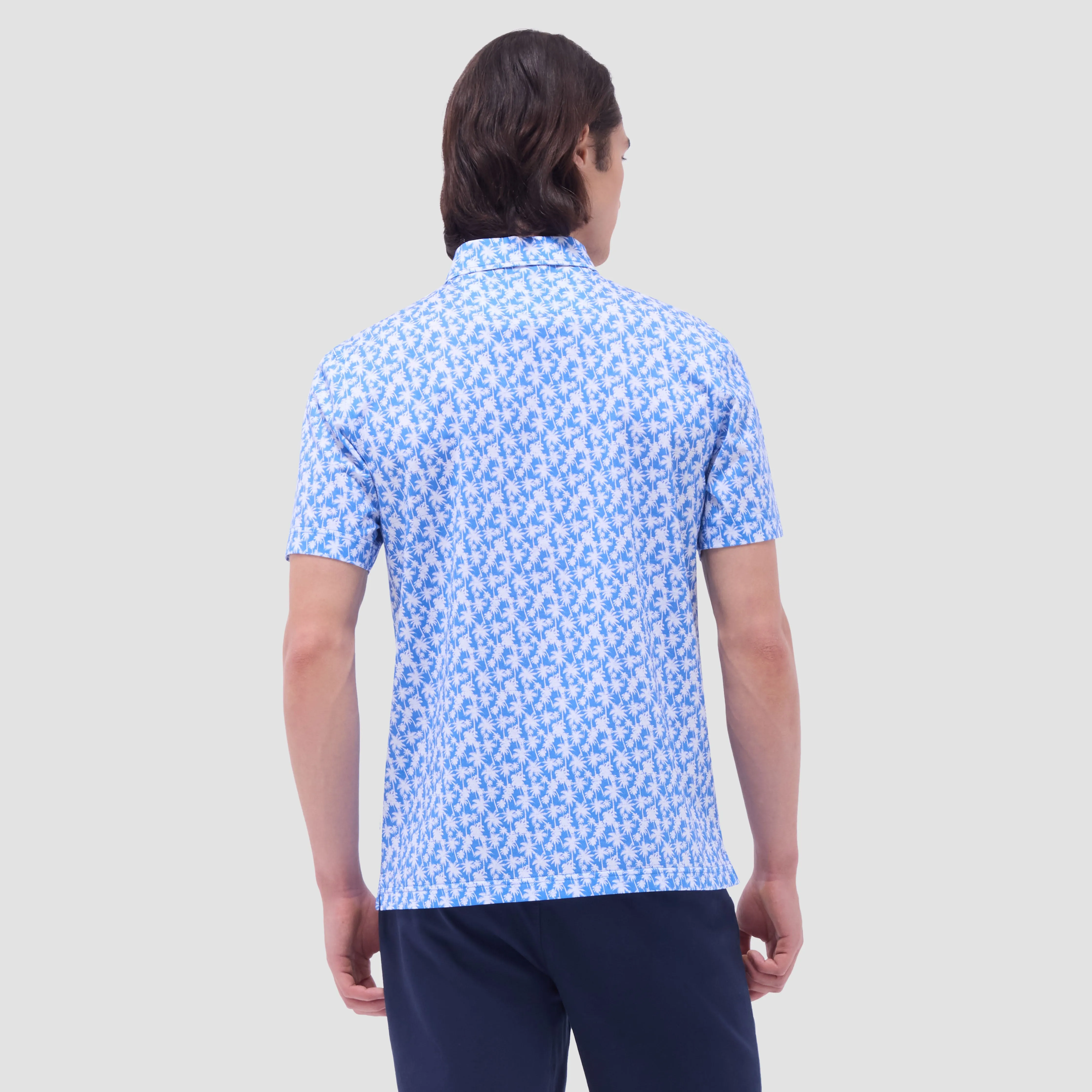 Victor Palm Tree OoohCotton Polo Shirt sold by Bugatchi product image thumbnail 4