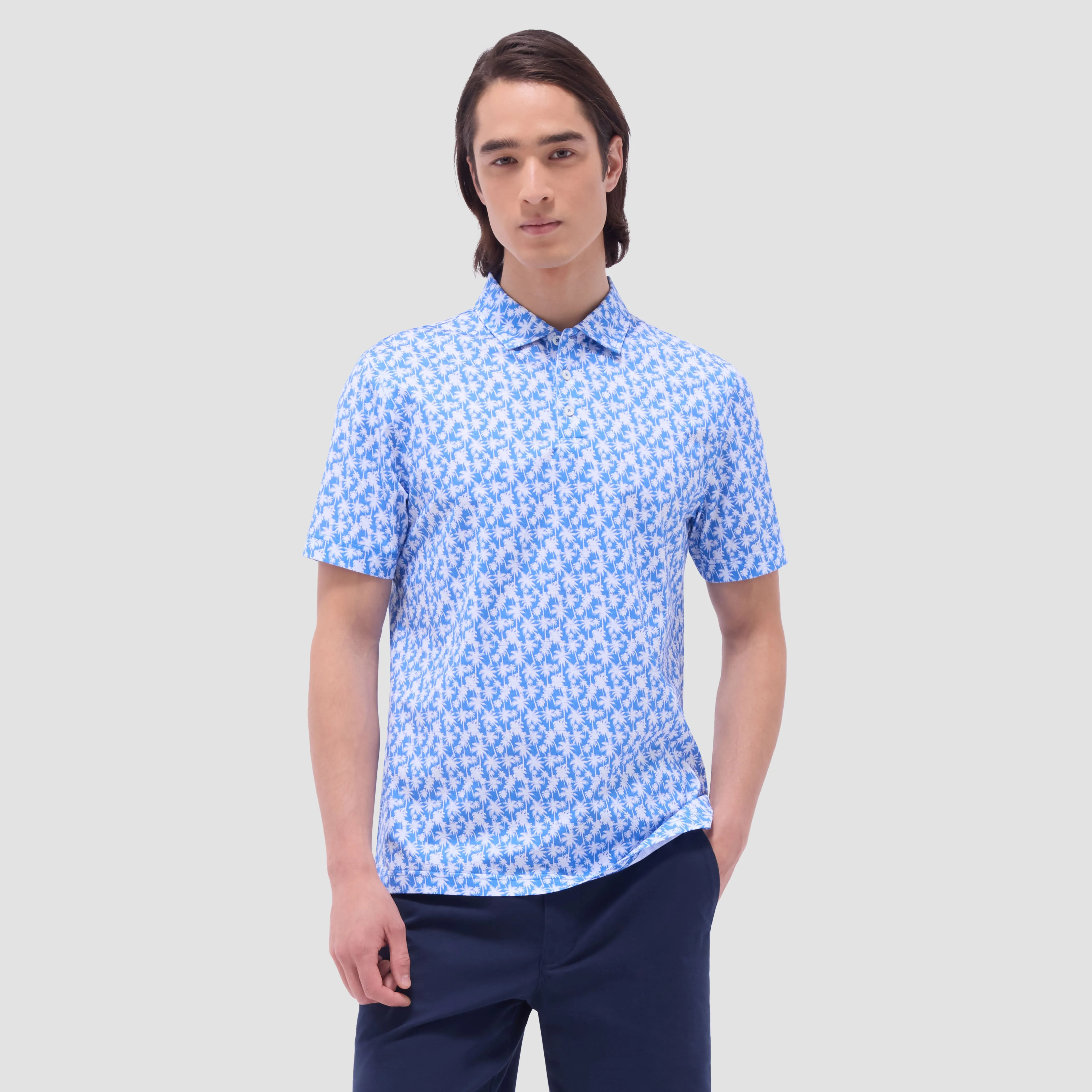 Victor Palm Tree OoohCotton Polo Shirt sold by Bugatchi product image thumbnail 2