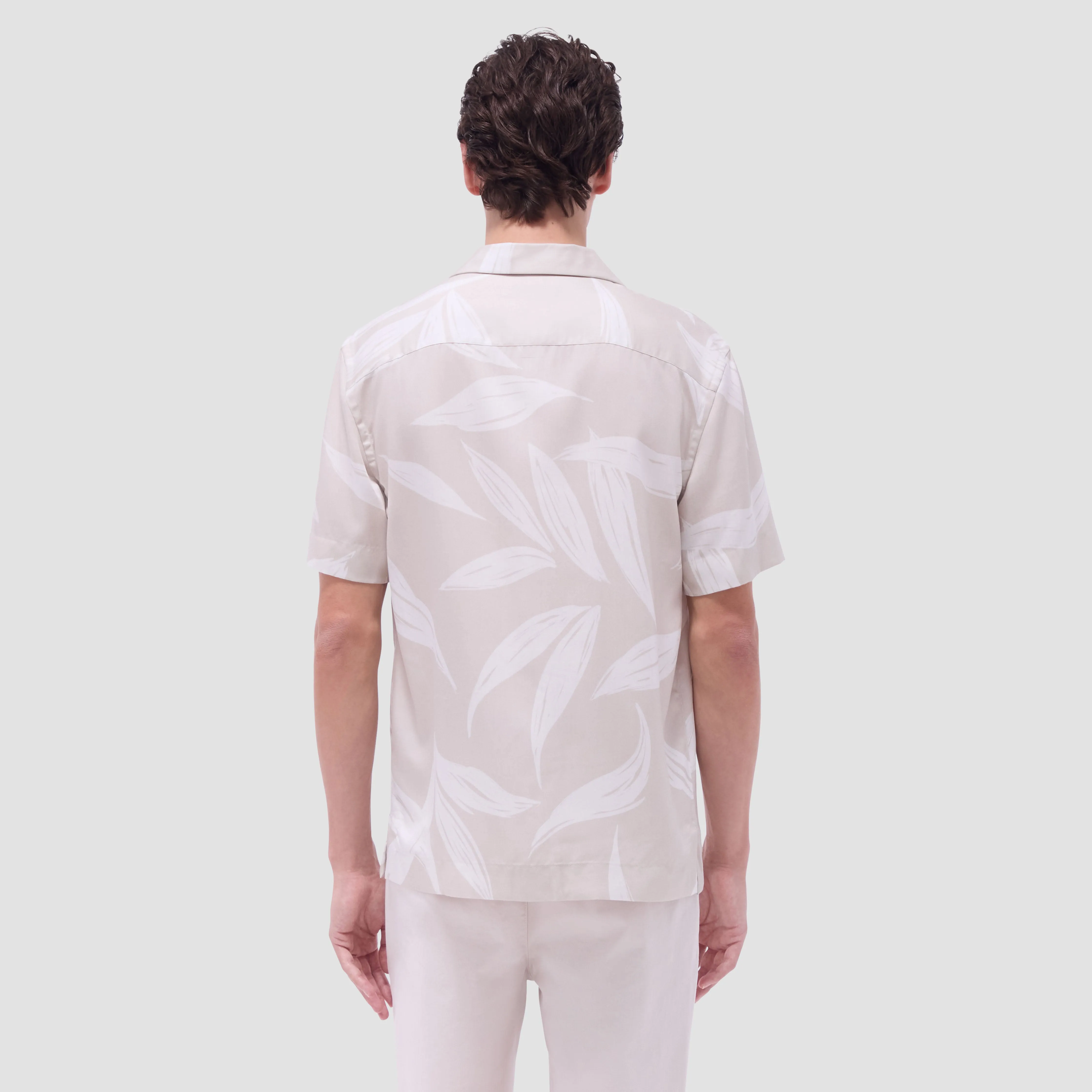 Jackson Leaf Print Camp Shirt sold by Bugatchi product image thumbnail 5