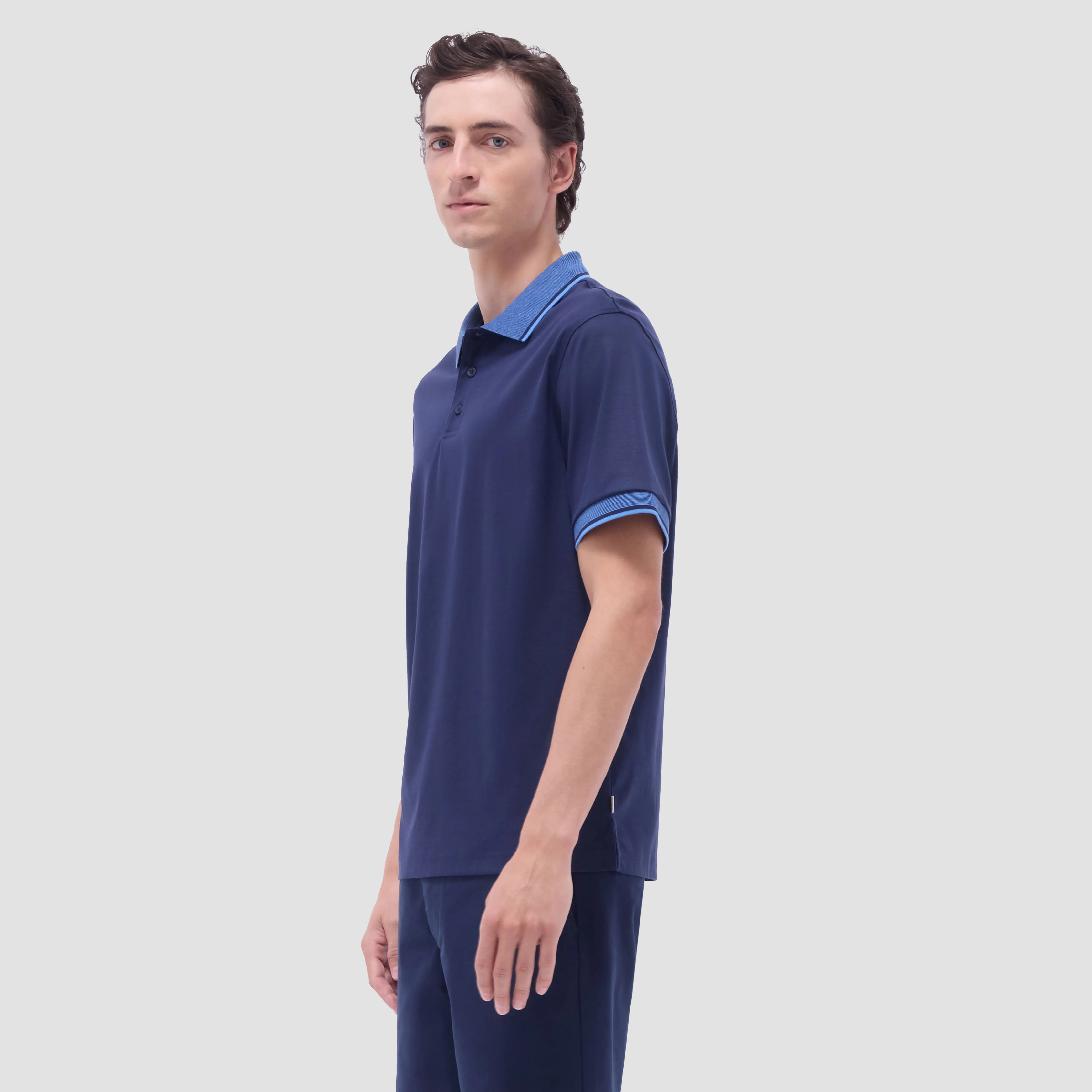 Solid Polo Shirt sold by Bugatchi product image thumbnail 3
