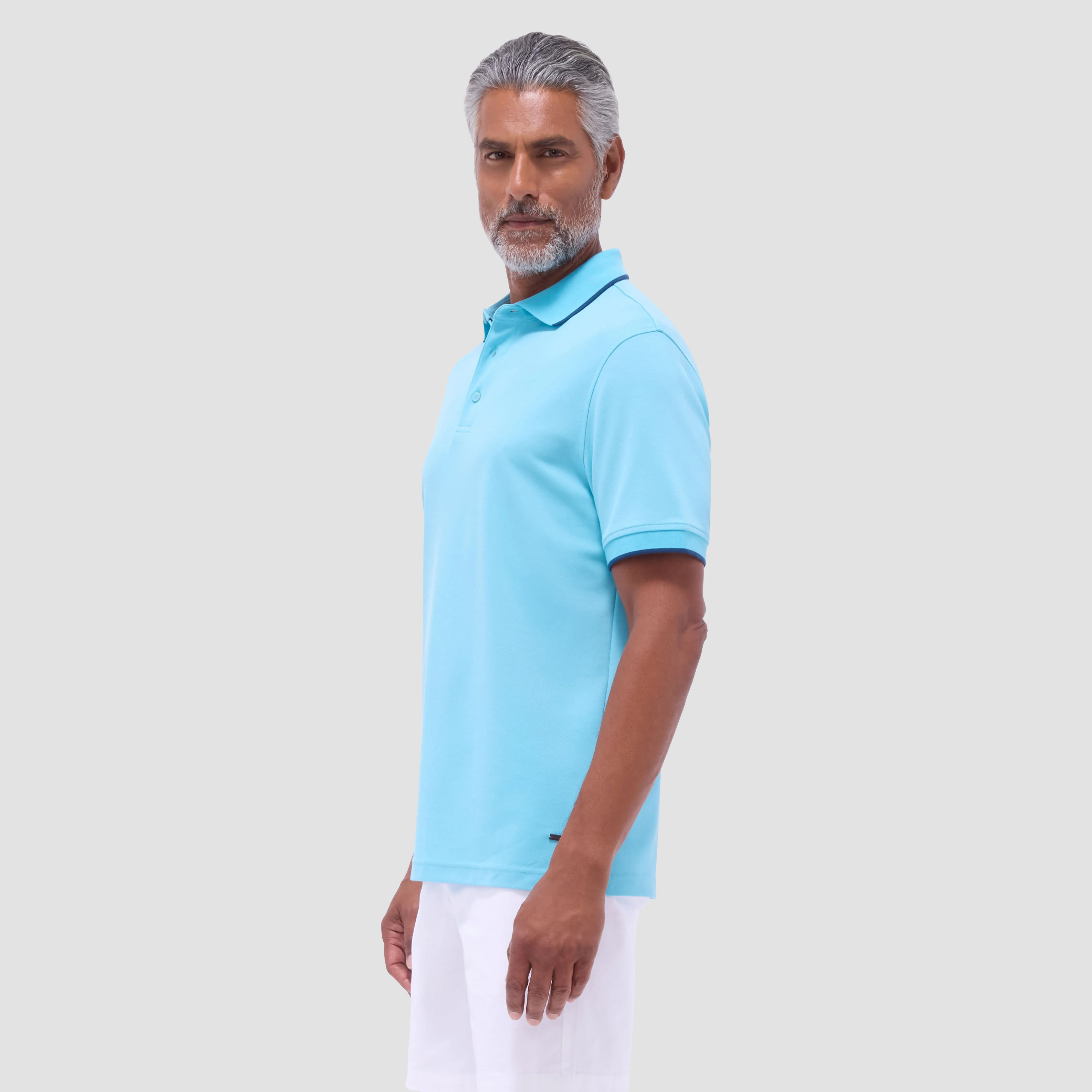 Pique Polo Shirt sold by Bugatchi product image thumbnail 3