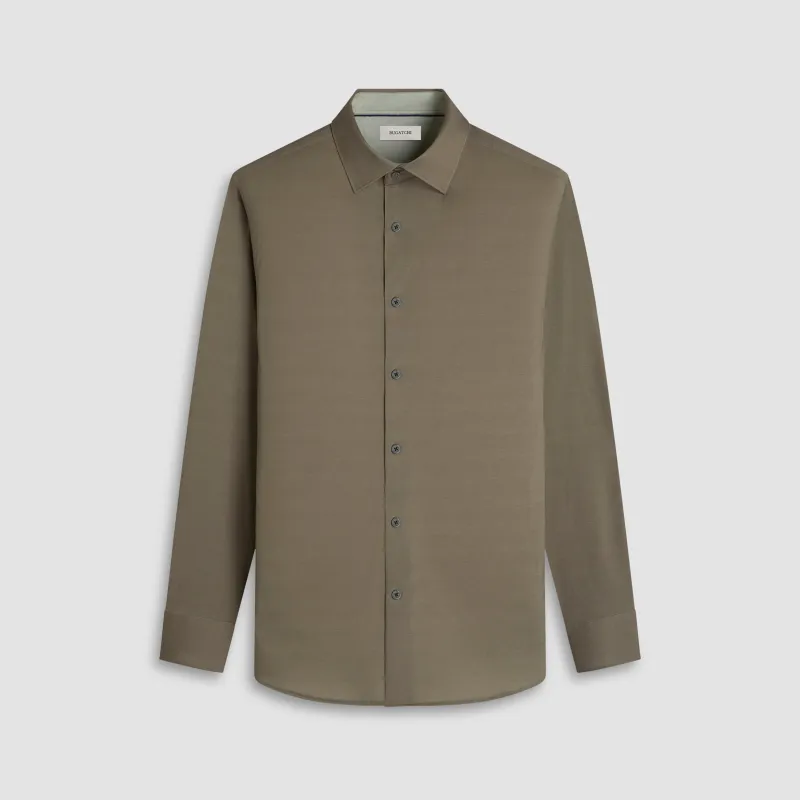 Jimmy Double-Sided Solid OoohCotton Shirt sold by Bugatchi
