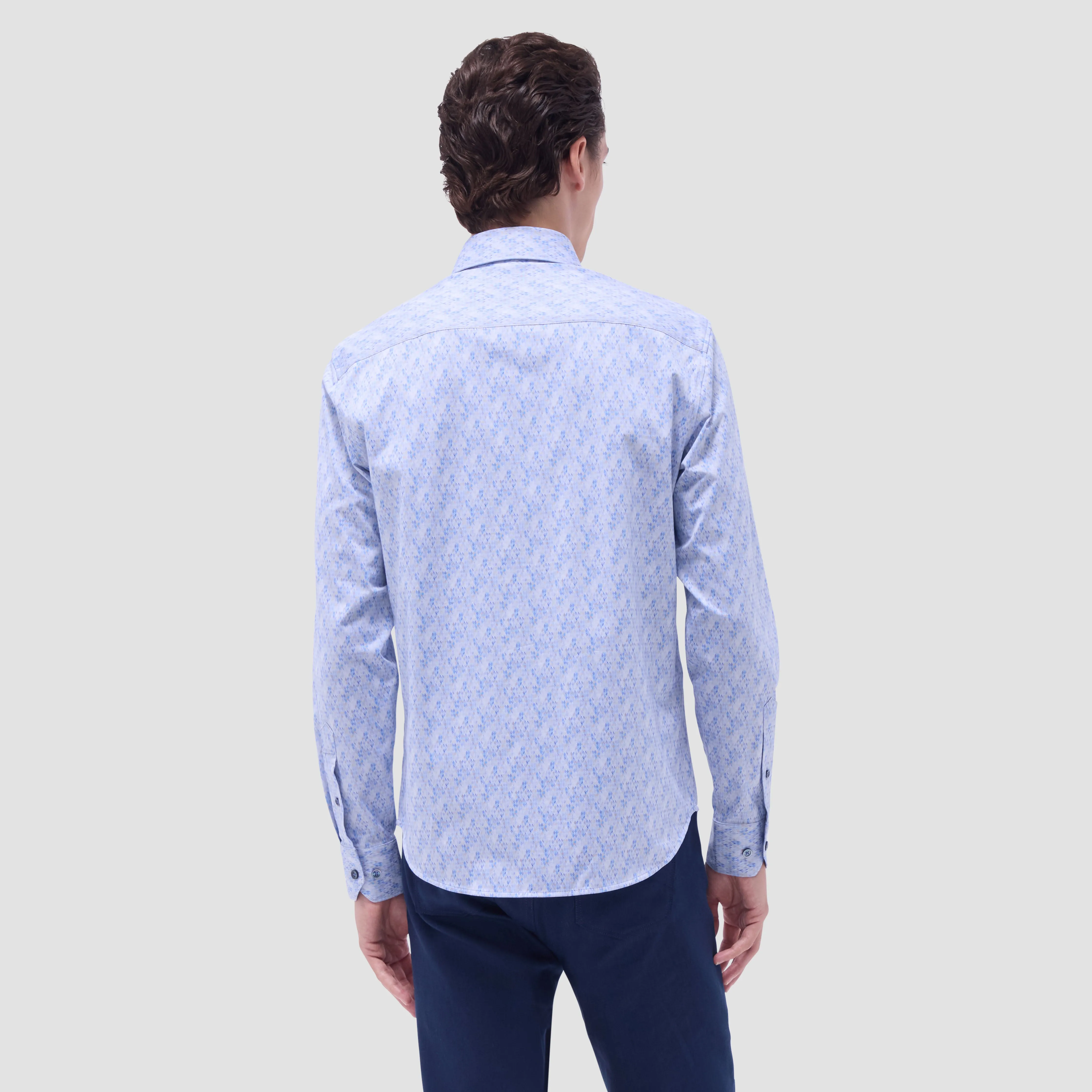 Jimmy Double-Sided Geometric & Solid OoohCotton Shirt sold by Bugatchi product image thumbnail 4