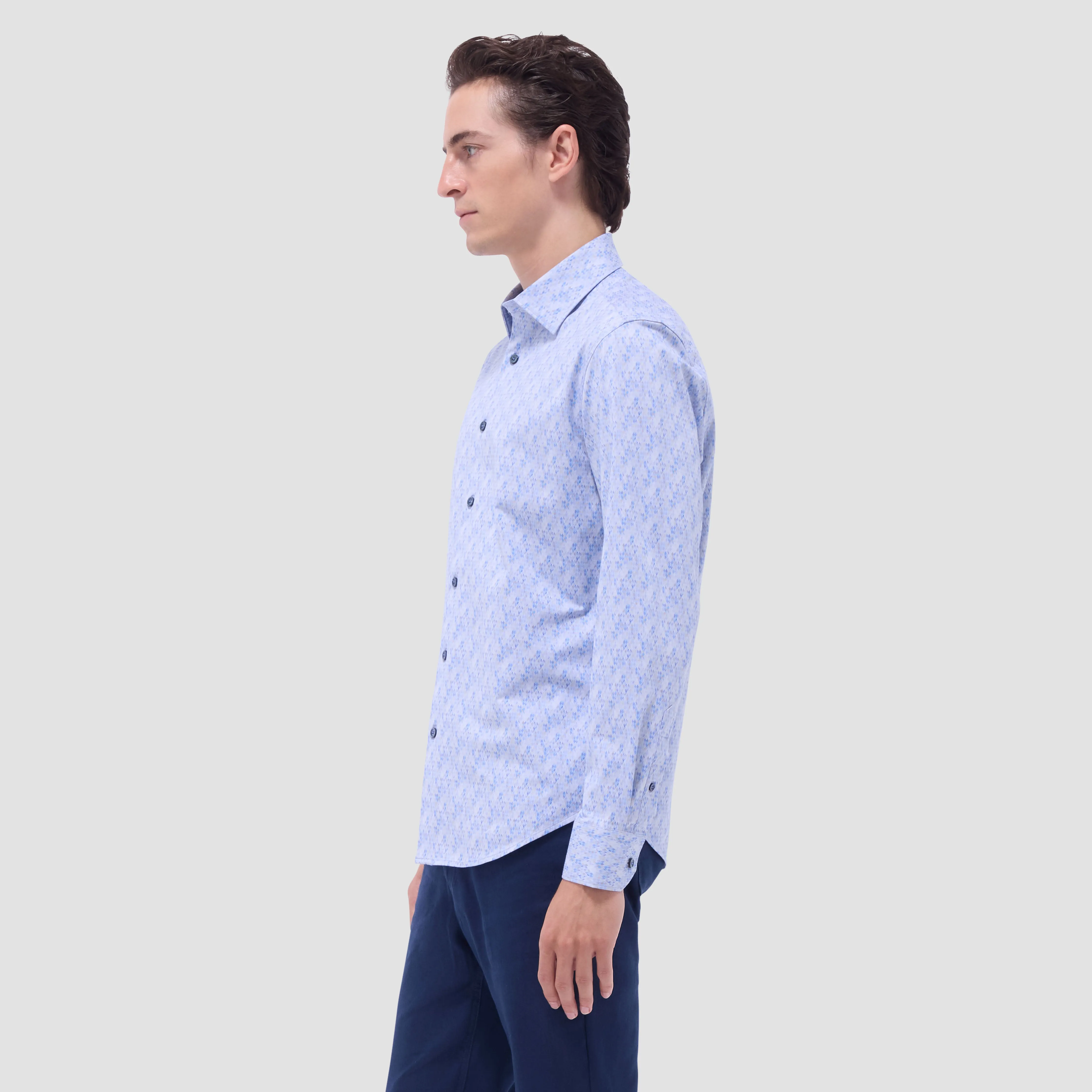 Jimmy Double-Sided Geometric & Solid OoohCotton Shirt sold by Bugatchi product image thumbnail 3