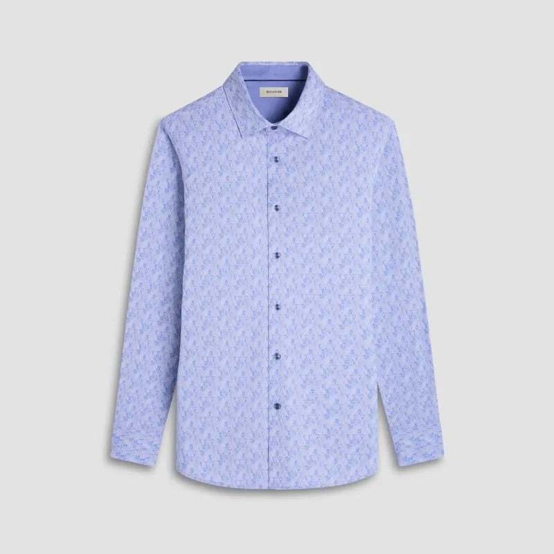 Jimmy Double-Sided Geometric & Solid OoohCotton Shirt sold by Bugatchi