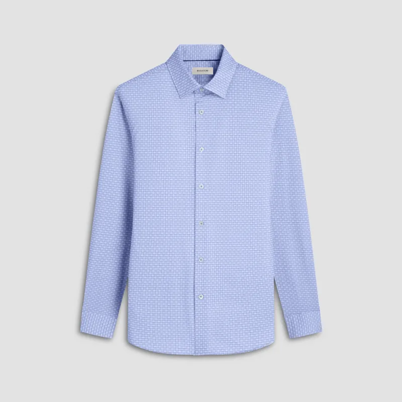Jules Grid Check OoohCotton Shirt sold by Bugatchi