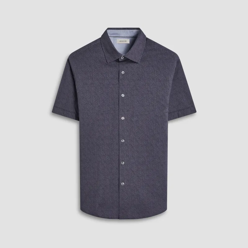 Myron Double-Sided Solid OoohCotton Short-Sleeve Shirt sold by Bugatchi