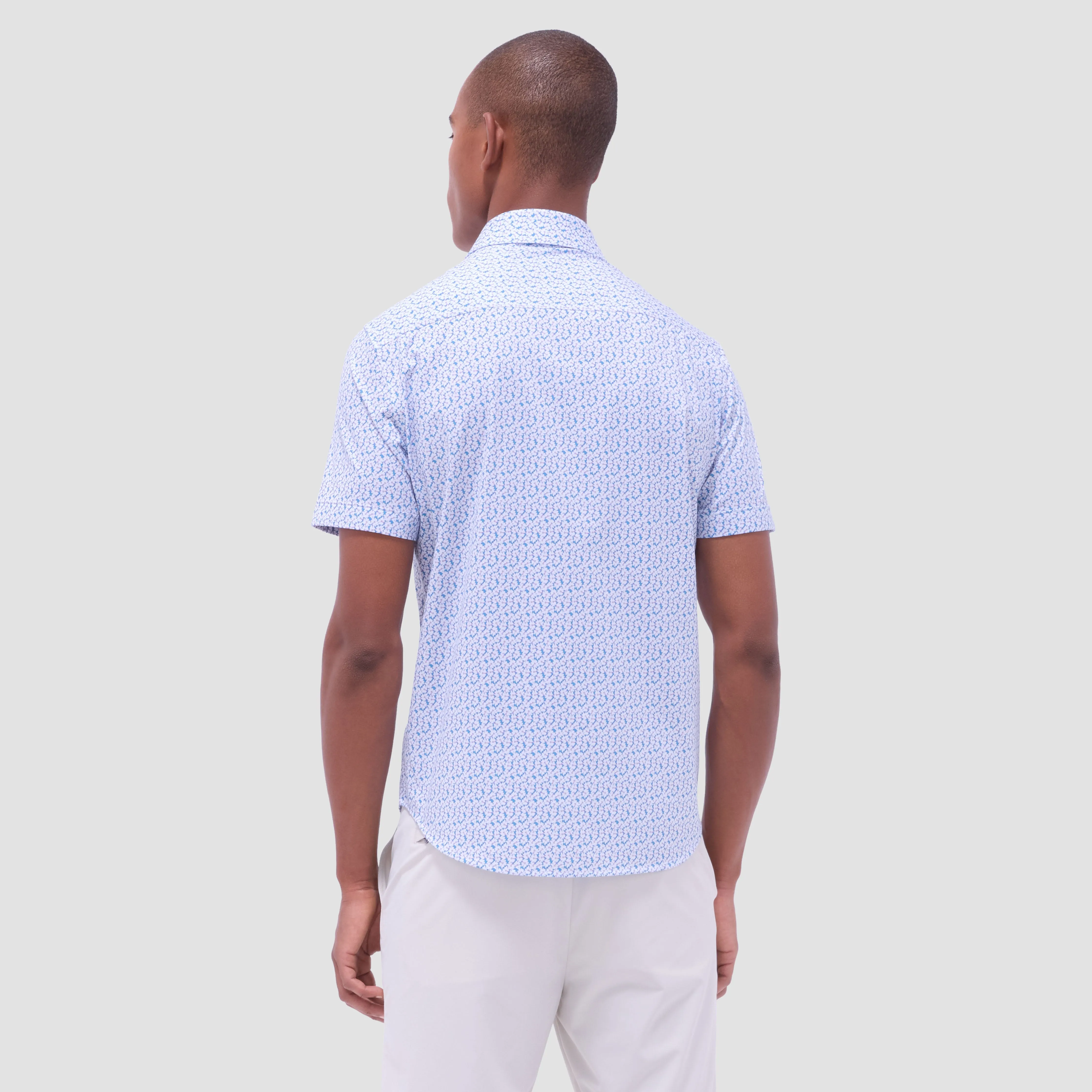 Miles Floral OoohCotton Short-Sleeve Shirt sold by Bugatchi product image thumbnail 4