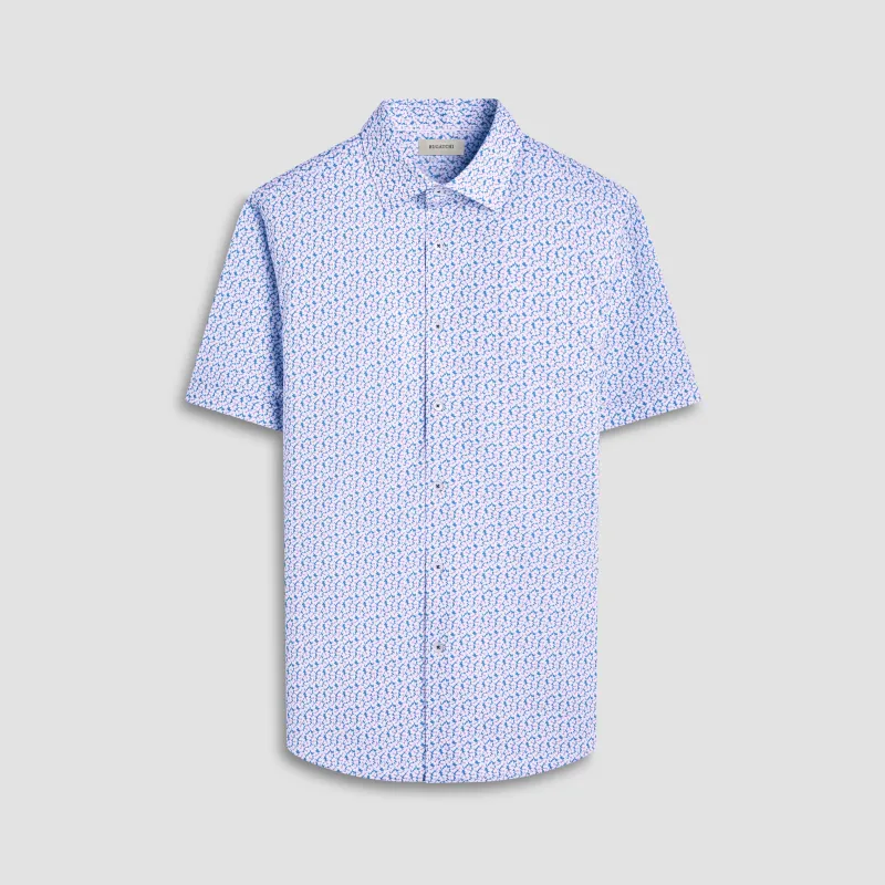 Miles Floral OoohCotton Short-Sleeve Shirt sold by Bugatchi