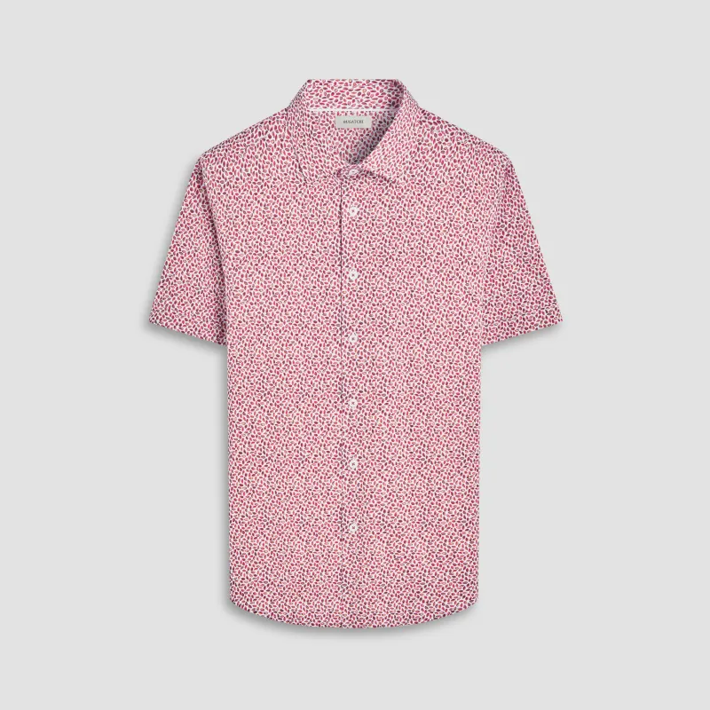 Miles Abstract OoohCotton Short-Sleeve Shirt sold by Bugatchi