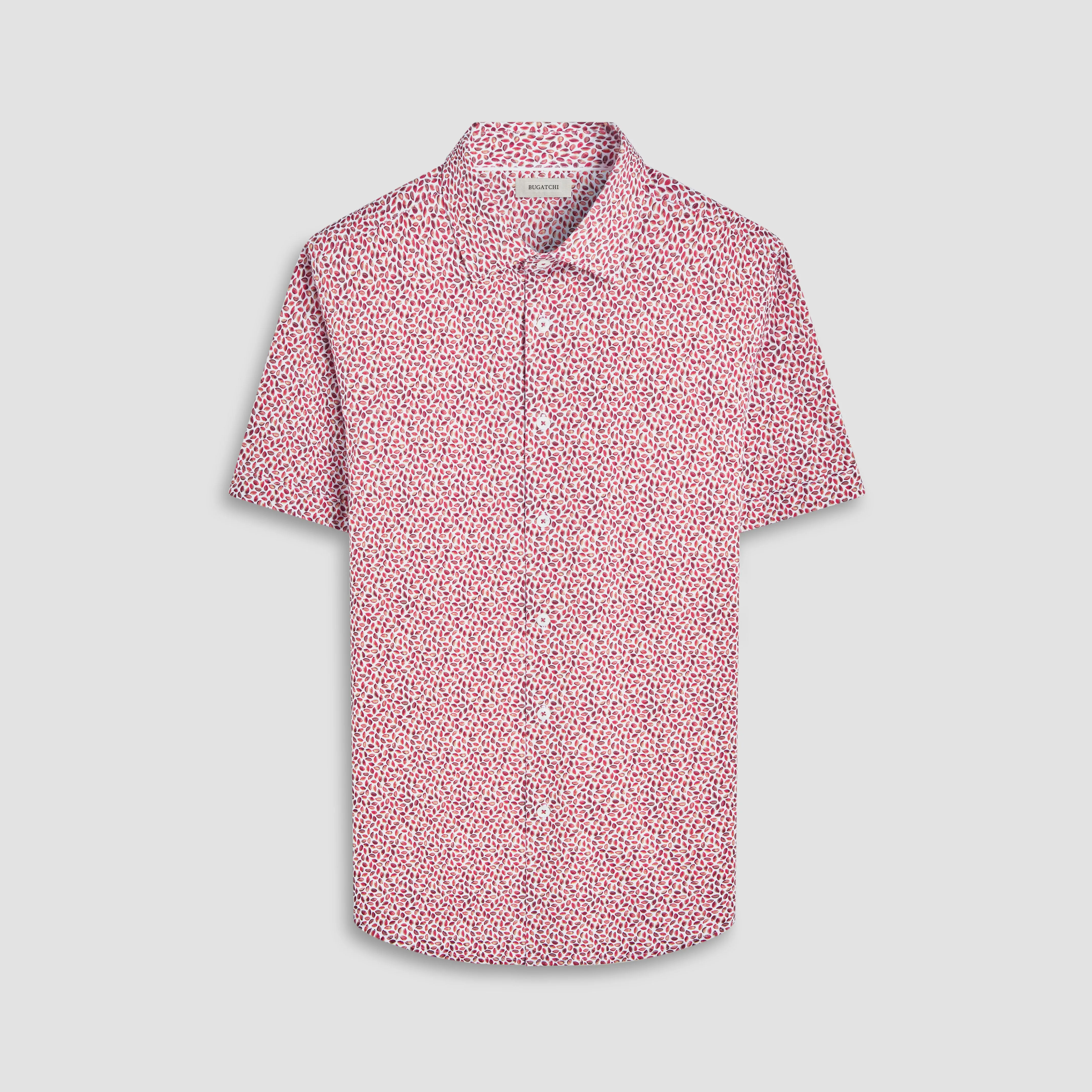 Miles Abstract OoohCotton Short-Sleeve Shirt sold by Bugatchi